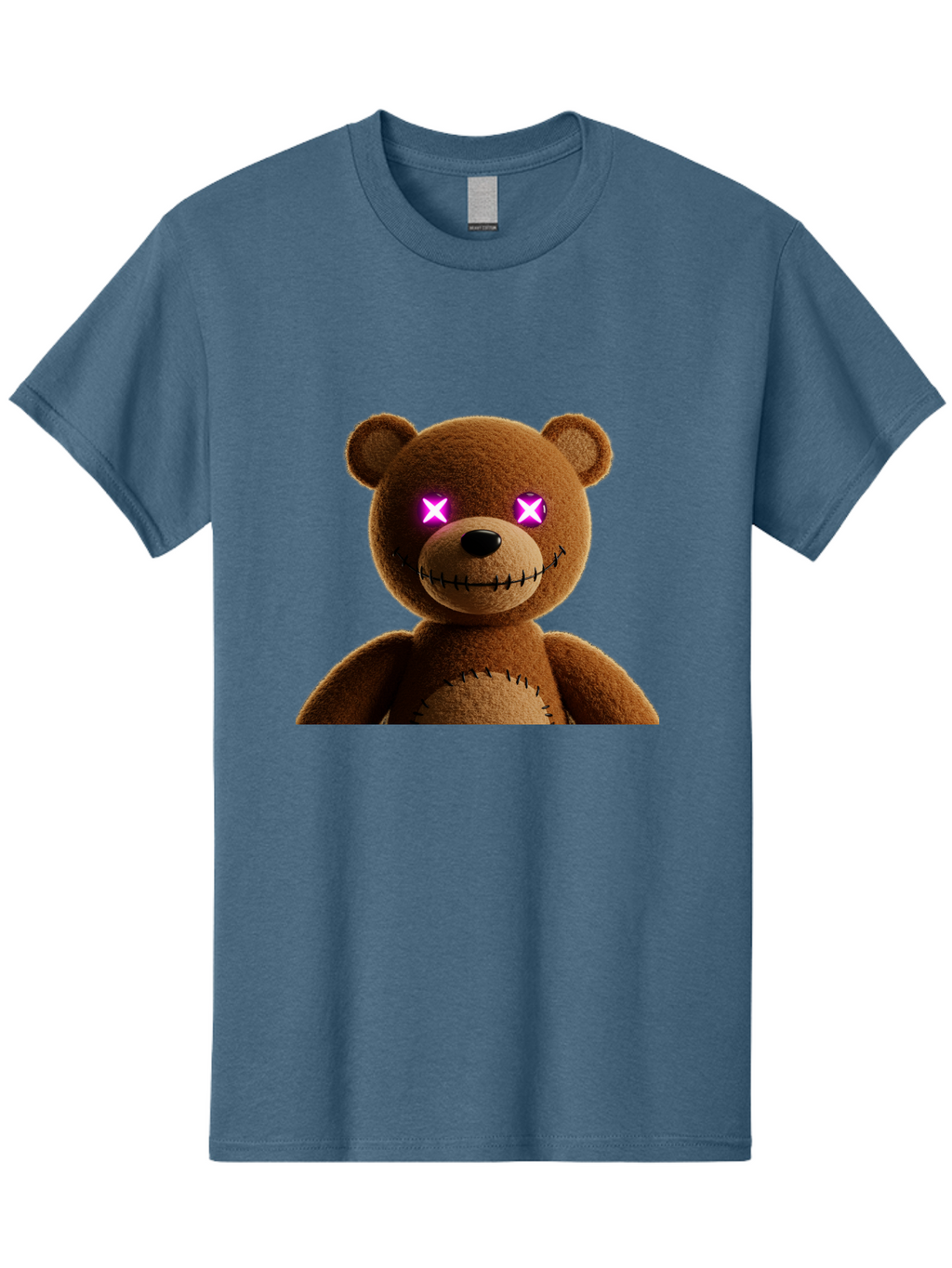 Teddy-Bear-With-Glowing-Eyes Men'S Graphic Tee, 100% Cotton, Comfortable Casual Summer Wear, Machine Washable, Vintage Camera, Old Camera, Antique Camera, Black Camera, Classic Photography, Photography Equipment, Nostalgic Device, Film Camera, Ban718