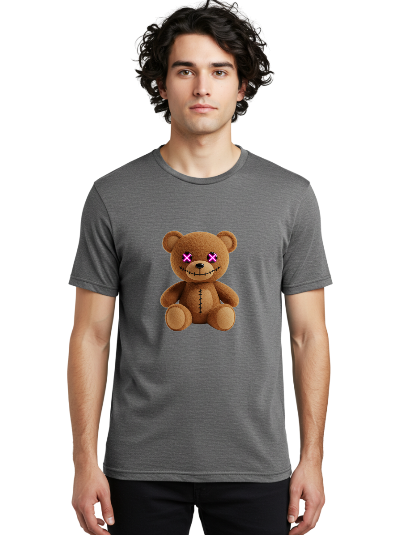 Teddy-Bear Men'S Graphic Tee, 100% Cotton, Comfortable Casual Summer Wear, Machine Washable, Vintage Camera, Old Camera, Antique Camera, Black Camera, Classic Photography, Photography Equipment, Nostalgic Device, Film Camera, Camera Art Ban719