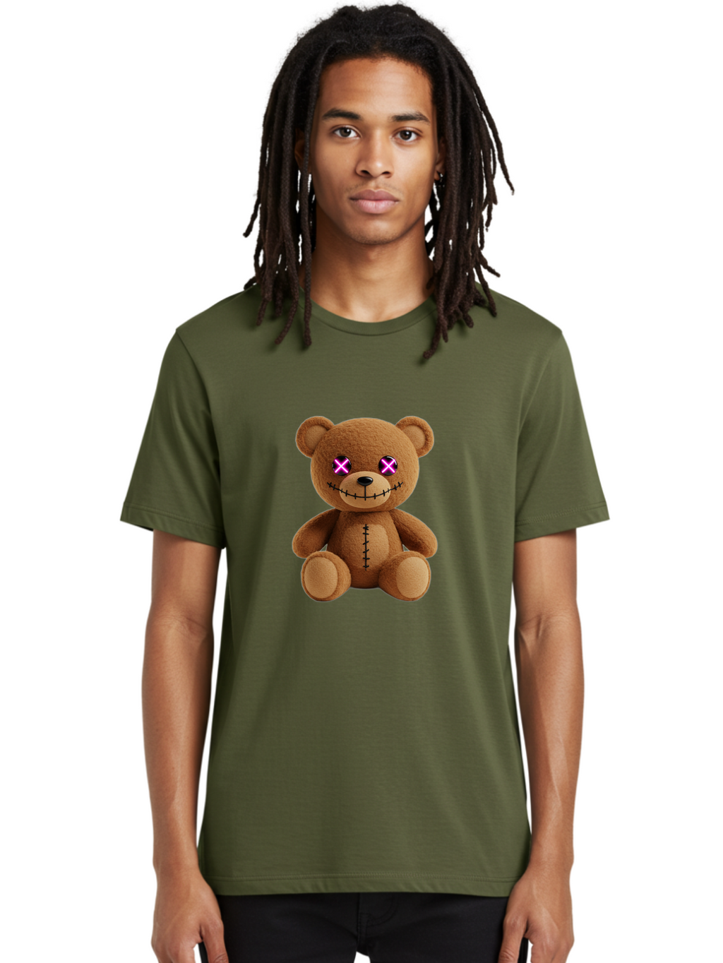 Teddy-Bear Men'S Graphic Tee, 100% Cotton, Comfortable Casual Summer Wear, Machine Washable, Vintage Camera, Old Camera, Antique Camera, Black Camera, Classic Photography, Photography Equipment, Nostalgic Device, Film Camera, Camera Art Ban719