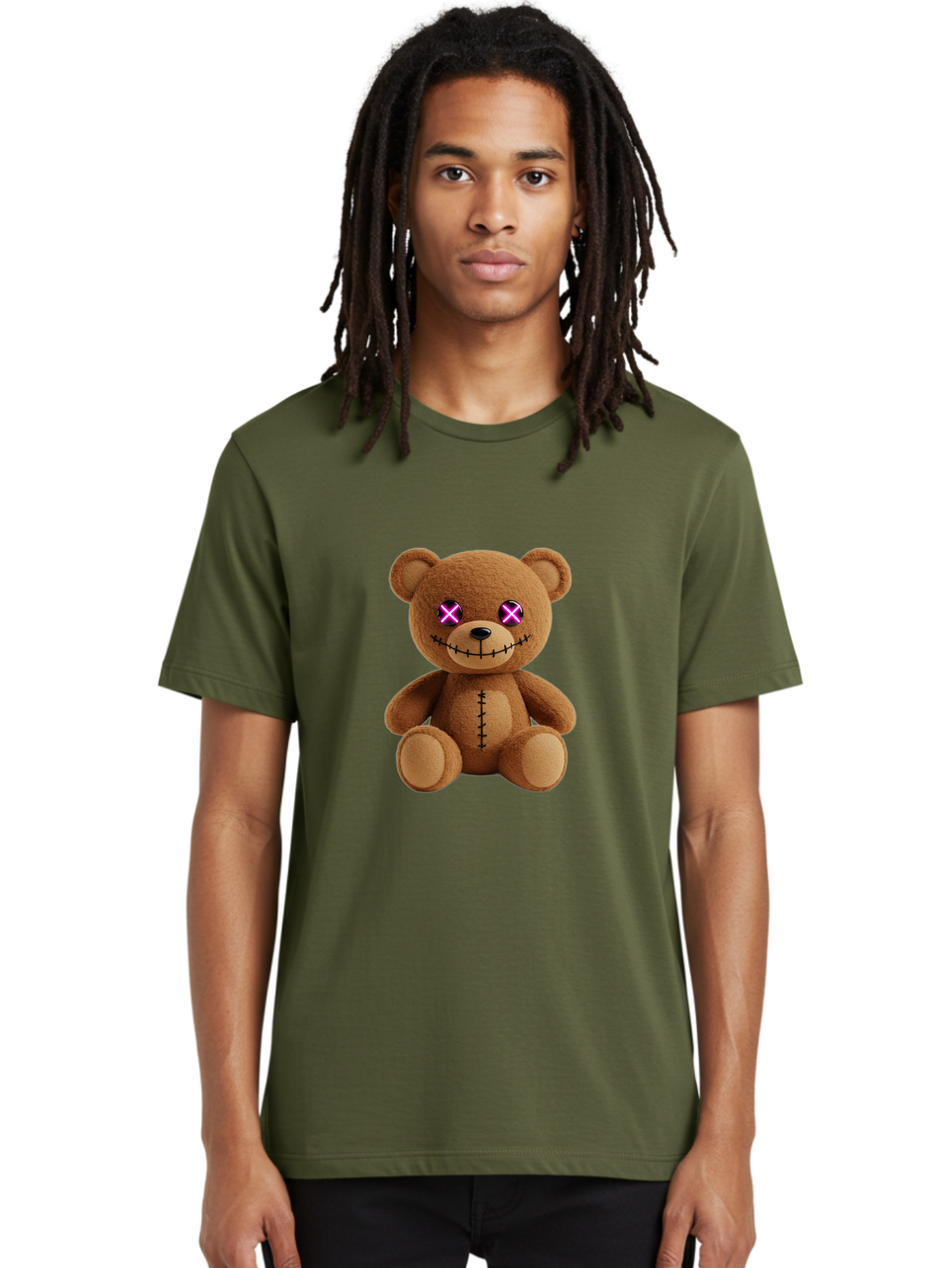 Teddy-Bear Men'S Graphic Tee, 100% Cotton, Comfortable Casual Summer Wear, Machine Washable, Vintage Camera, Old Camera, Antique Camera, Black Camera, Classic Photography, Photography Equipment, Nostalgic Device, Film Camera, Camera Art Ban719
