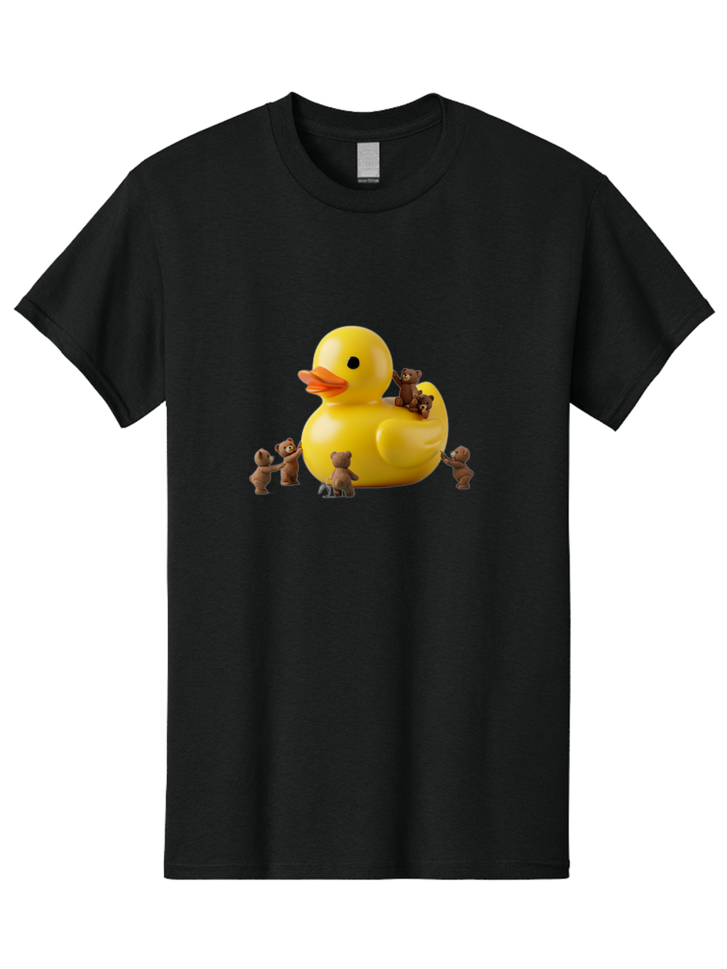 Teddy-Bears-With-Rubber-Duck Men'S Graphic Tee, 100% Cotton, Comfortable Casual Summer Wear, Machine Washable, Vintage Camera, Old Camera, Antique Camera, Black Camera, Classic Photography, Photography Equipment, Nostalgic Device, Film Camera, Ban721