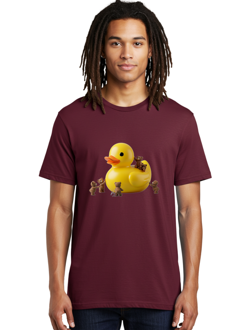Teddy-Bears-With-Rubber-Duck Men'S Graphic Tee, 100% Cotton, Comfortable Casual Summer Wear, Machine Washable, Vintage Camera, Old Camera, Antique Camera, Black Camera, Classic Photography, Photography Equipment, Nostalgic Device, Film Camera, Ban721