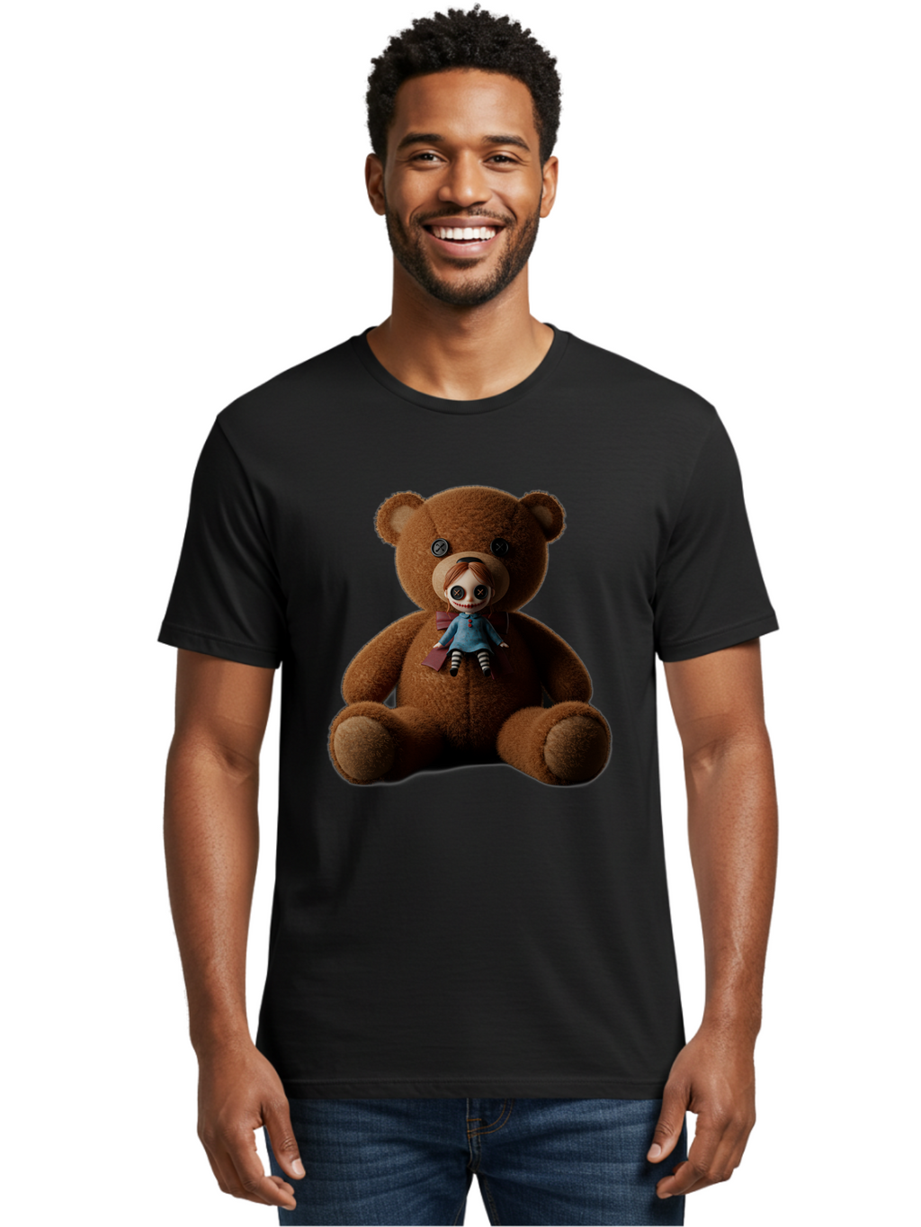 Teddy-Head-Annabelle Men'S Graphic Tee, 100% Cotton, Comfortable Casual Summer Wear, Machine Washable, Vintage Camera, Old Camera, Antique Camera, Black Camera, Classic Photography, Photography Equipment, Nostalgic Device, Film Camera, Ban723