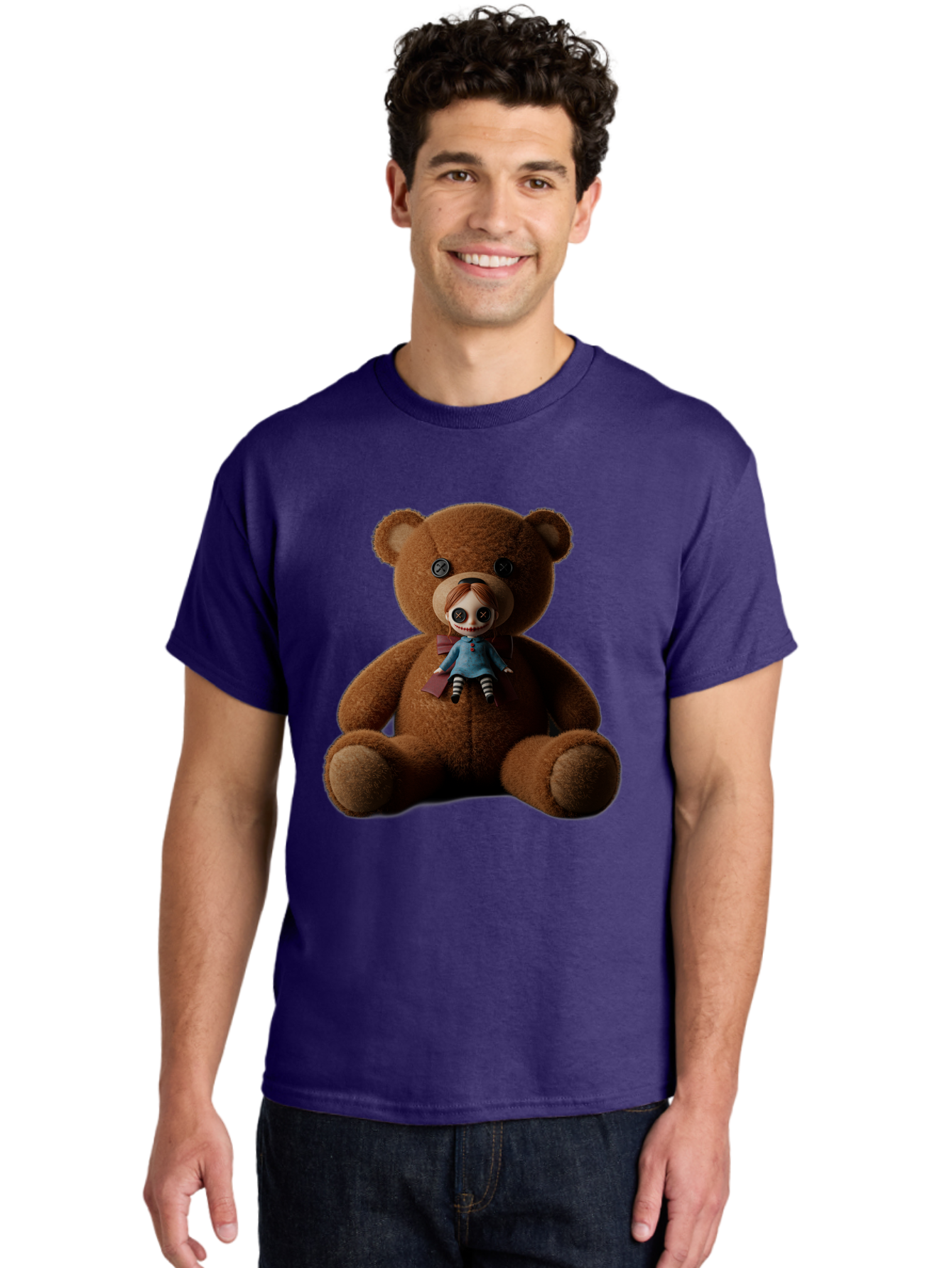 Teddy-Head-Annabelle Men'S Graphic Tee, 100% Cotton, Comfortable Casual Summer Wear, Machine Washable, Vintage Camera, Old Camera, Antique Camera, Black Camera, Classic Photography, Photography Equipment, Nostalgic Device, Film Camera, Ban723