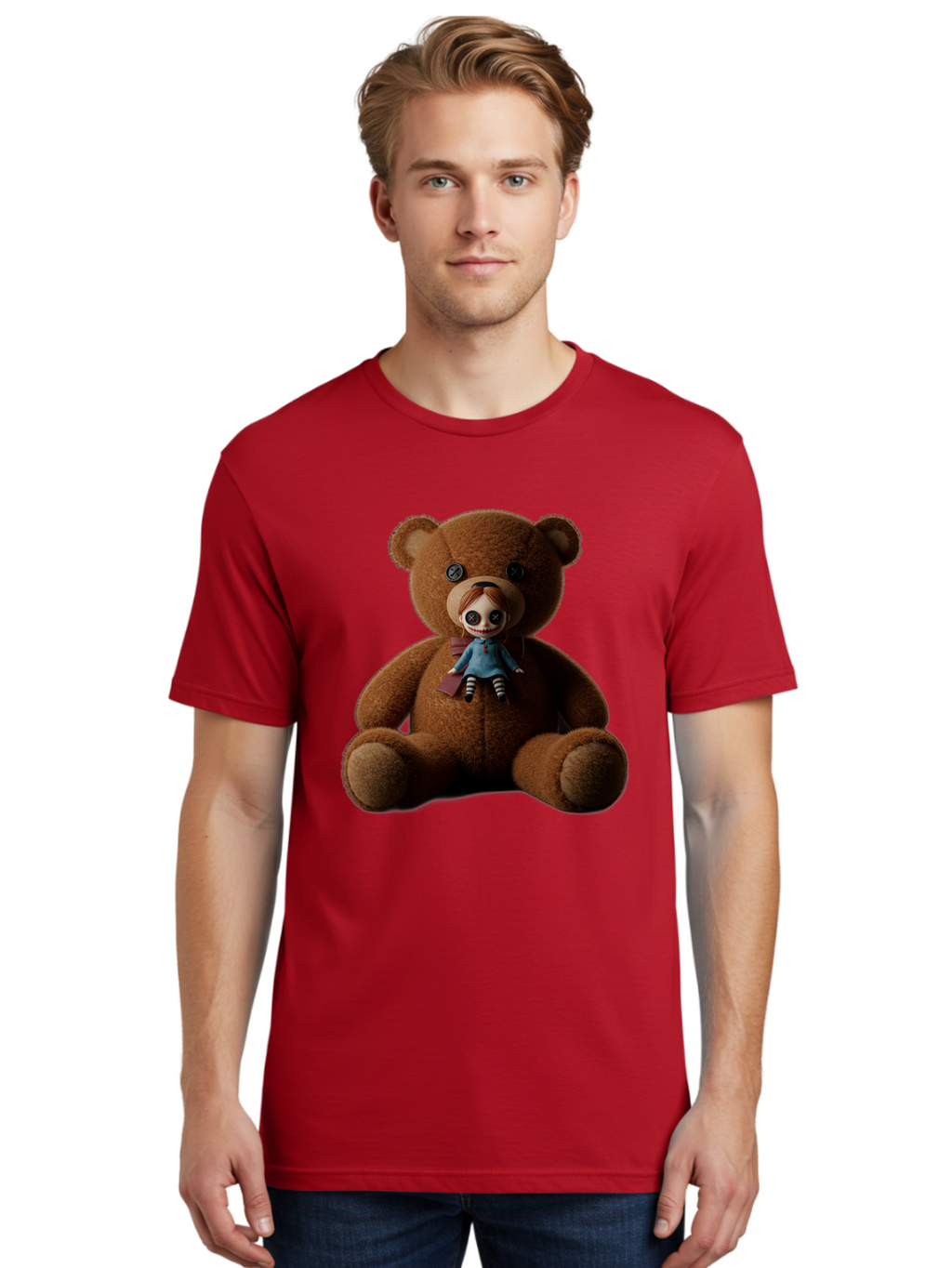 Teddy-Head-Annabelle Men'S Graphic Tee, 100% Cotton, Comfortable Casual Summer Wear, Machine Washable, Vintage Camera, Old Camera, Antique Camera, Black Camera, Classic Photography, Photography Equipment, Nostalgic Device, Film Camera, Ban723