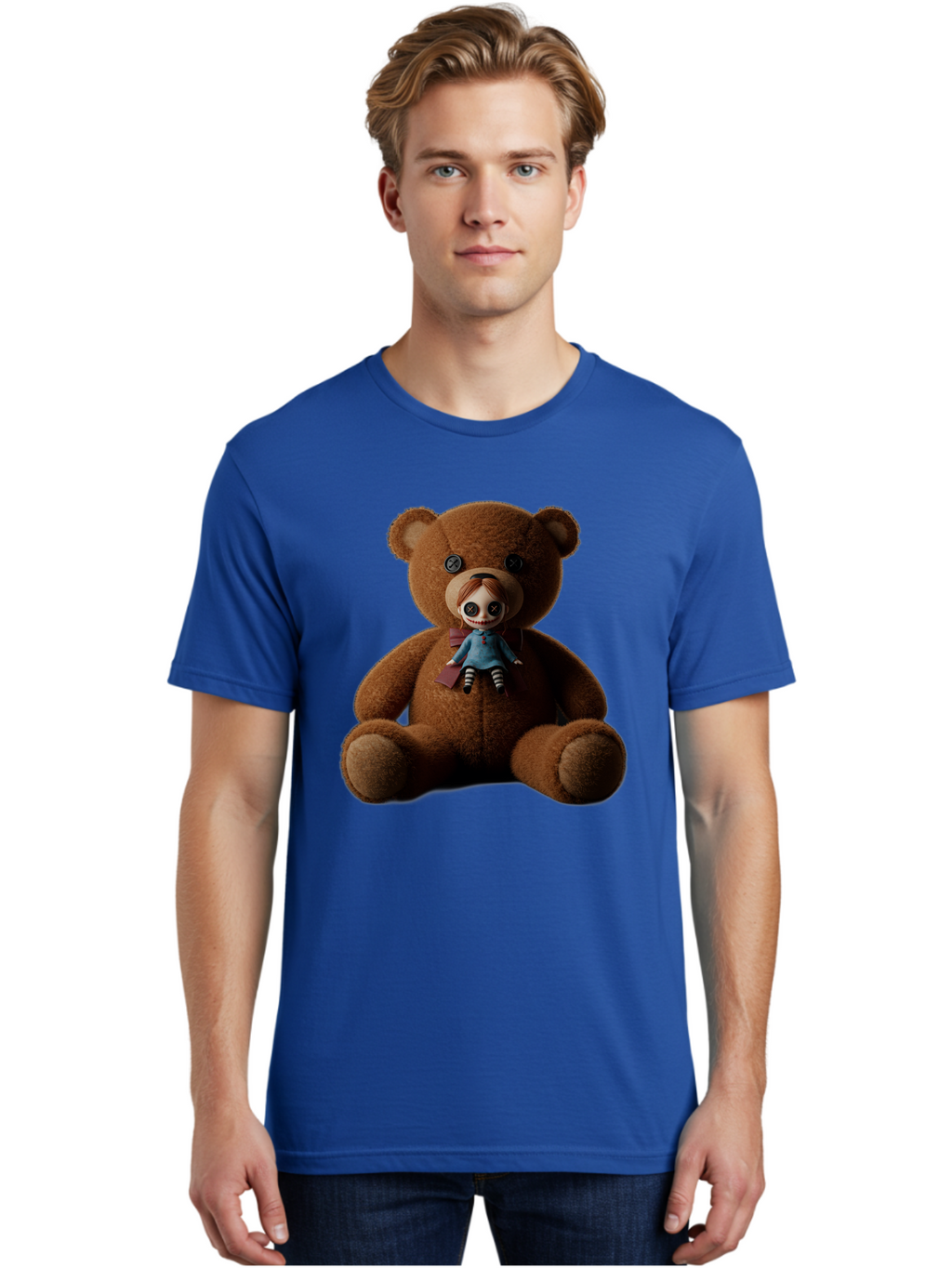 Teddy-Head-Annabelle Men'S Graphic Tee, 100% Cotton, Comfortable Casual Summer Wear, Machine Washable, Vintage Camera, Old Camera, Antique Camera, Black Camera, Classic Photography, Photography Equipment, Nostalgic Device, Film Camera, Ban723