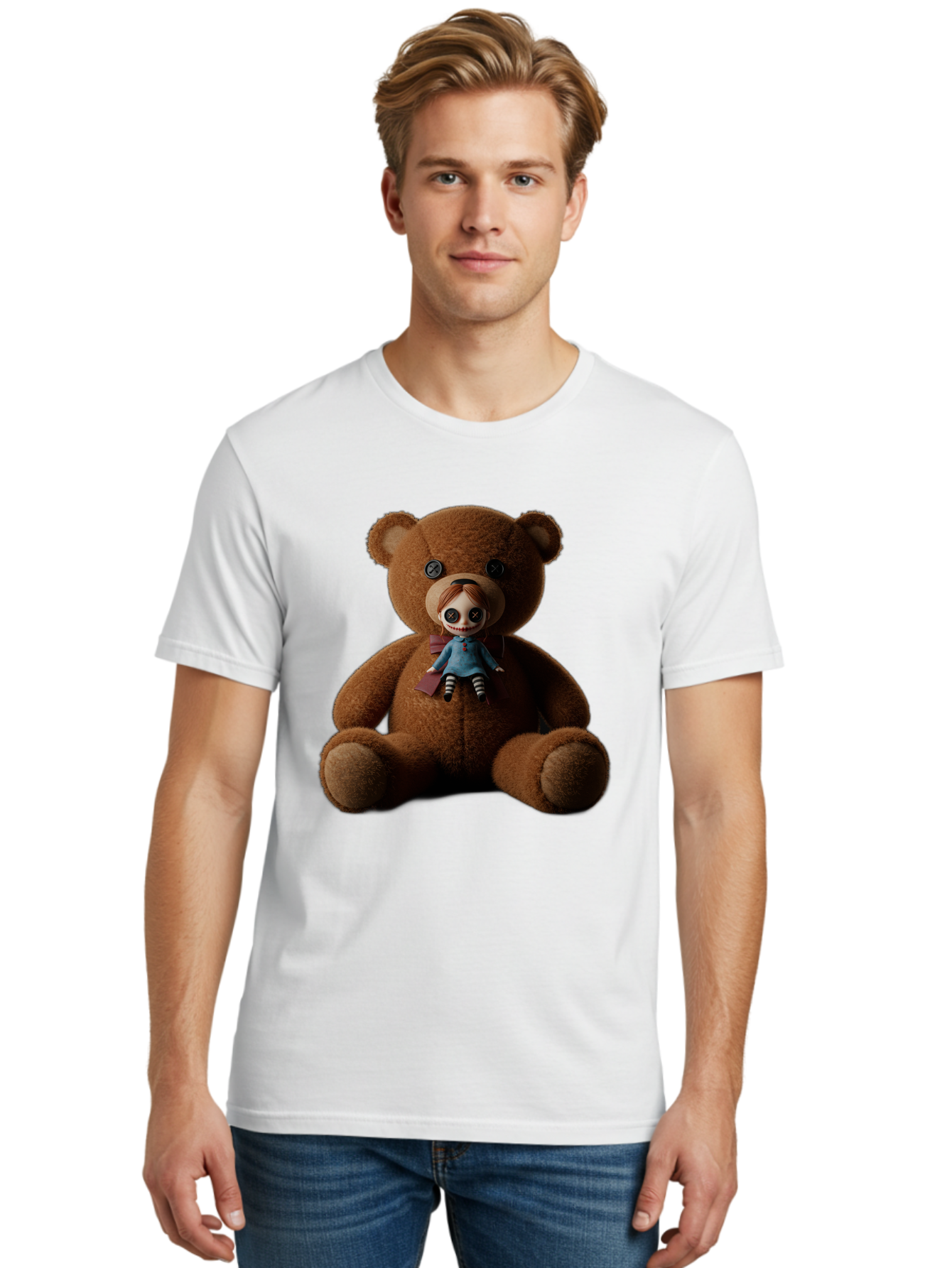 Teddy-Head-Annabelle Men'S Graphic Tee, 100% Cotton, Comfortable Casual Summer Wear, Machine Washable, Vintage Camera, Old Camera, Antique Camera, Black Camera, Classic Photography, Photography Equipment, Nostalgic Device, Film Camera, Ban723