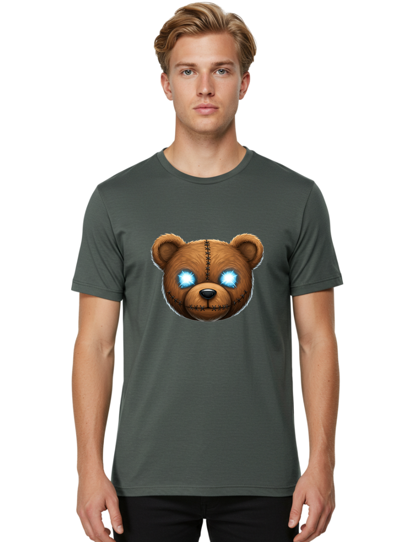 Teddy-Head Men'S Graphic Tee, 100% Cotton, Comfortable Casual Summer Wear, Machine Washable, Vintage Camera, Old Camera, Antique Camera, Black Camera, Classic Photography, Photography Equipment, Nostalgic Device, Film Camera, Camera Art Ban724