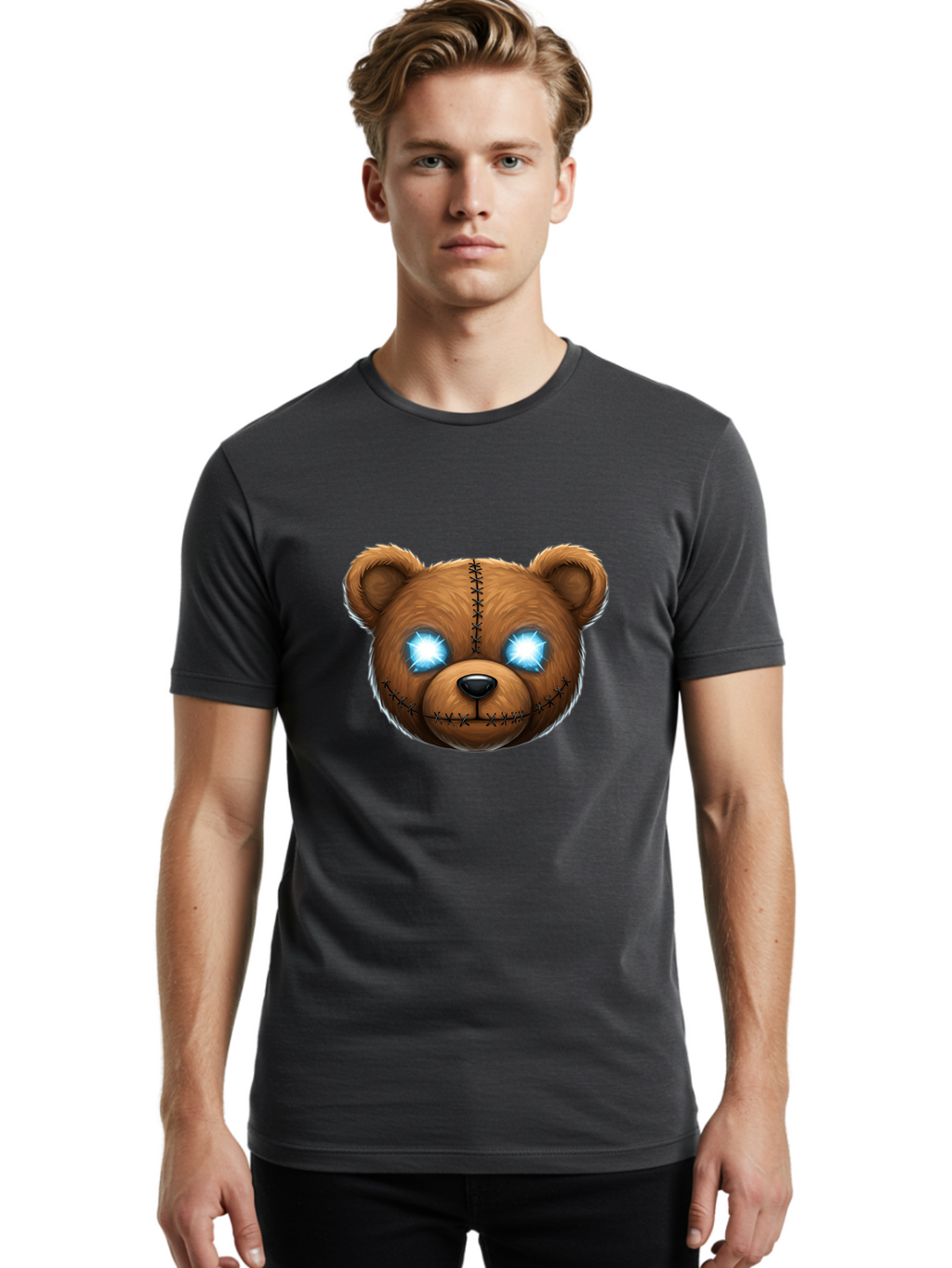 Teddy-Head Men'S Graphic Tee, 100% Cotton, Comfortable Casual Summer Wear, Machine Washable, Vintage Camera, Old Camera, Antique Camera, Black Camera, Classic Photography, Photography Equipment, Nostalgic Device, Film Camera, Camera Art Ban724