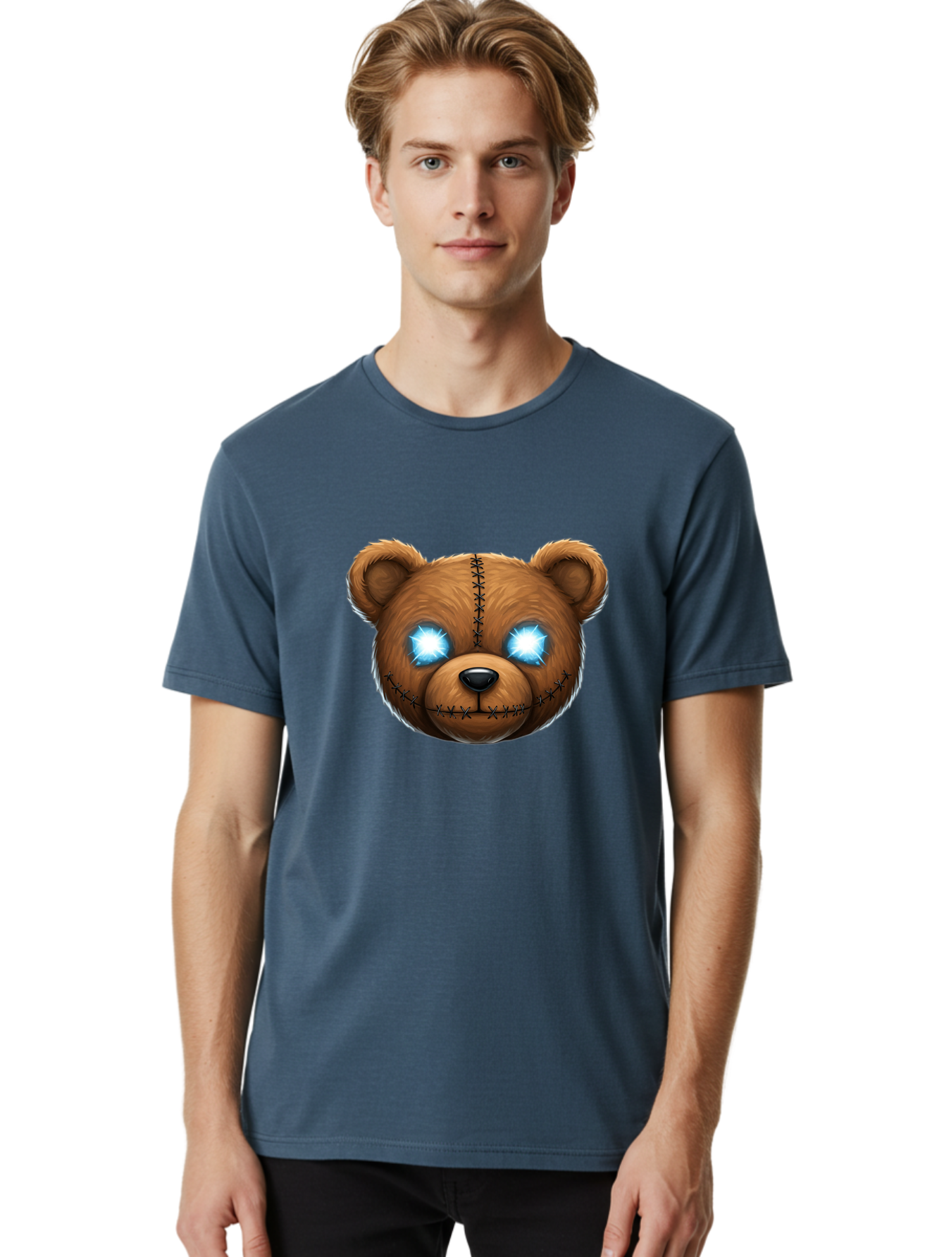 Teddy-Head Men'S Graphic Tee, 100% Cotton, Comfortable Casual Summer Wear, Machine Washable, Vintage Camera, Old Camera, Antique Camera, Black Camera, Classic Photography, Photography Equipment, Nostalgic Device, Film Camera, Camera Art Ban724
