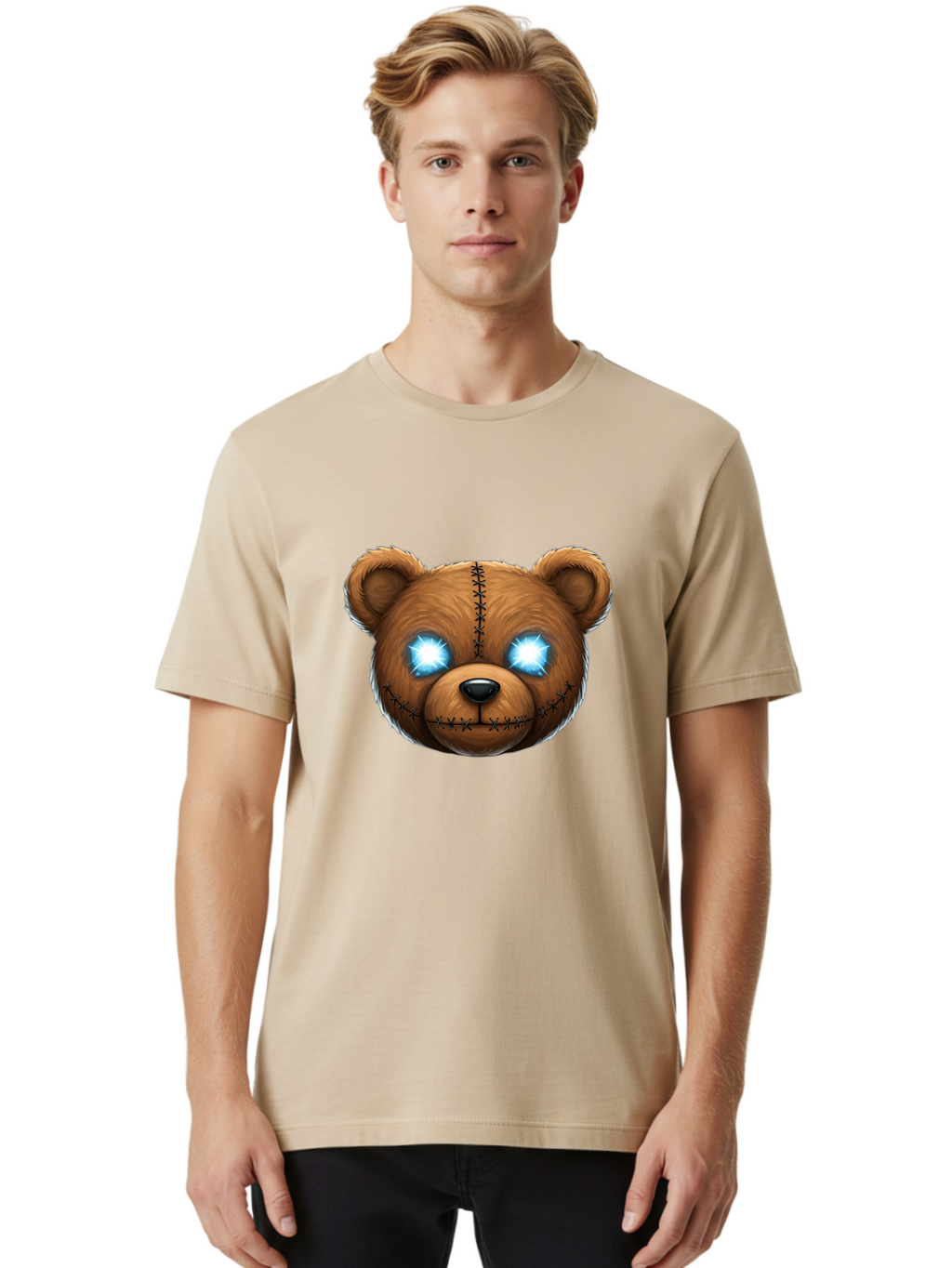 Teddy-Head Men'S Graphic Tee, 100% Cotton, Comfortable Casual Summer Wear, Machine Washable, Vintage Camera, Old Camera, Antique Camera, Black Camera, Classic Photography, Photography Equipment, Nostalgic Device, Film Camera, Camera Art Ban724