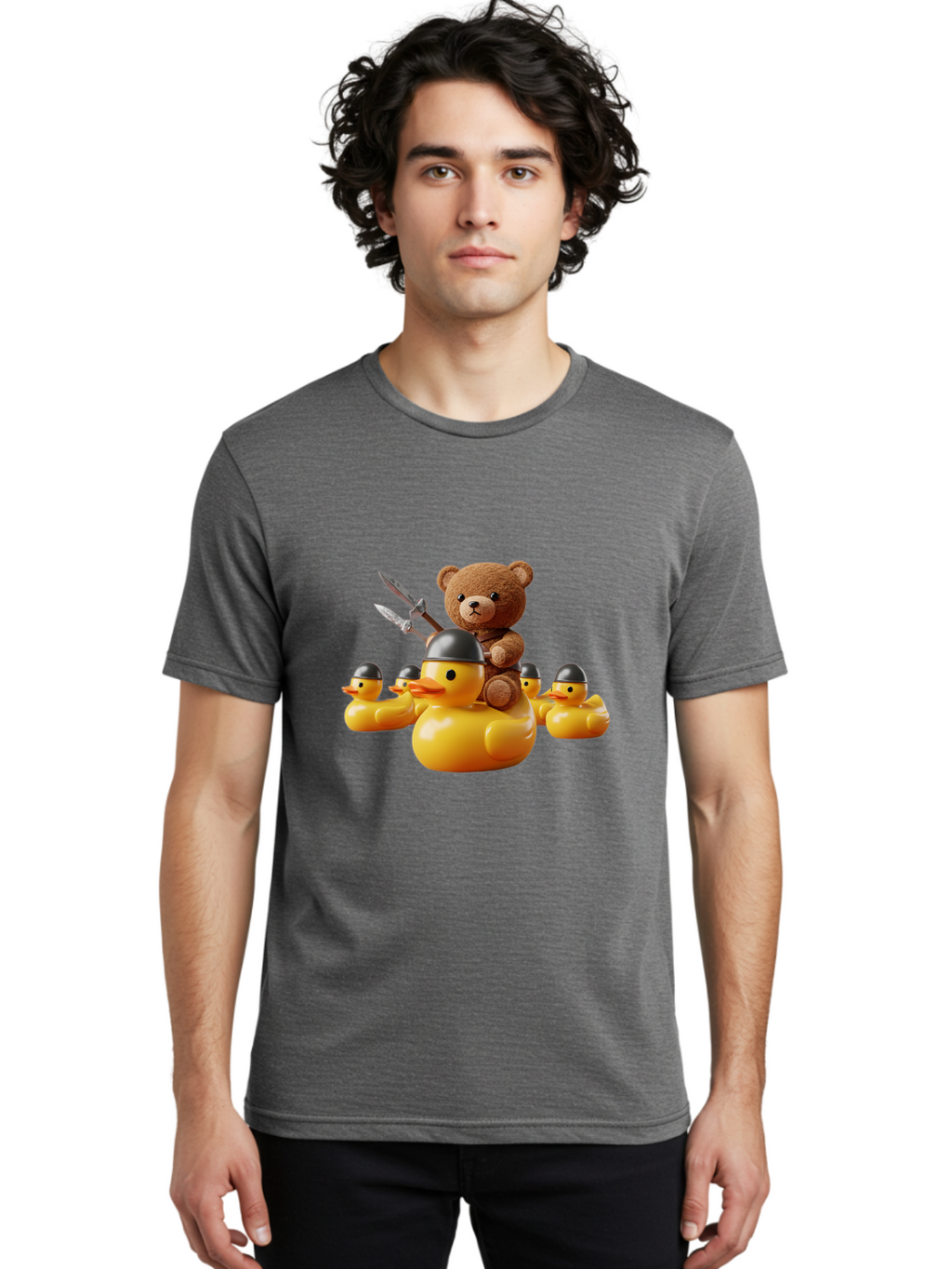 Teddy-On-Duck Men'S Graphic Tee, 100% Cotton, Comfortable Casual Summer Wear, Machine Washable, Vintage Camera, Old Camera, Antique Camera, Black Camera, Classic Photography, Photography Equipment, Nostalgic Device, Film Camera, Camera Art Ban730