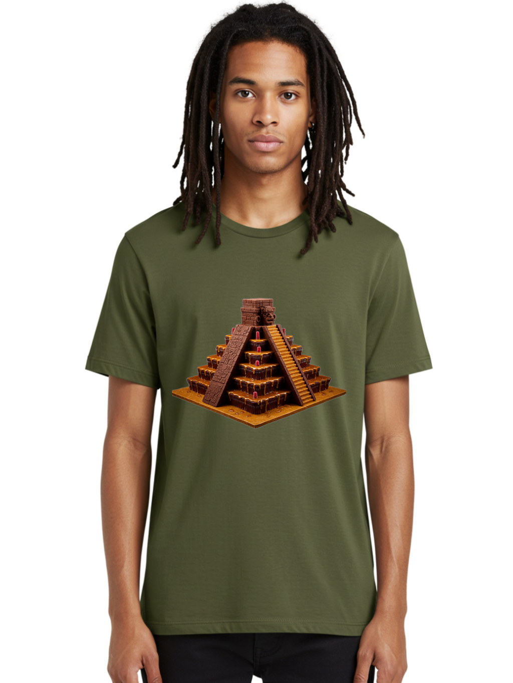 Temple-Pyramid Men'S Graphic Tee, 100% Cotton, Comfortable Casual Summer Wear, Machine Washable, Vintage Camera, Old Camera, Antique Camera, Black Camera, Classic Photography, Photography Equipment, Nostalgic Device, Film Camera, Camera Art Ban733