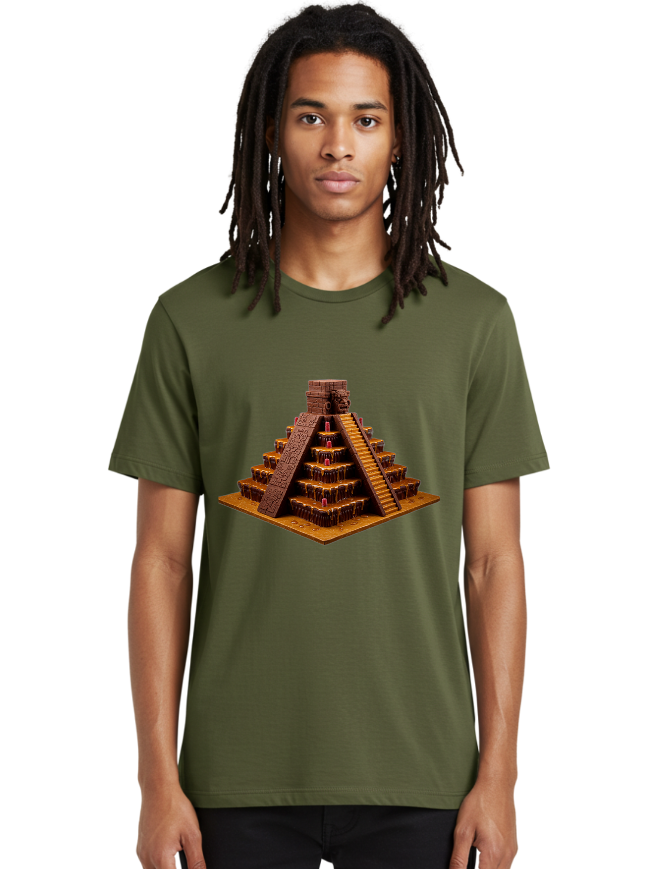 Temple-Pyramid Men'S Graphic Tee, 100% Cotton, Comfortable Casual Summer Wear, Machine Washable, Vintage Camera, Old Camera, Antique Camera, Black Camera, Classic Photography, Photography Equipment, Nostalgic Device, Film Camera, Camera Art Ban733