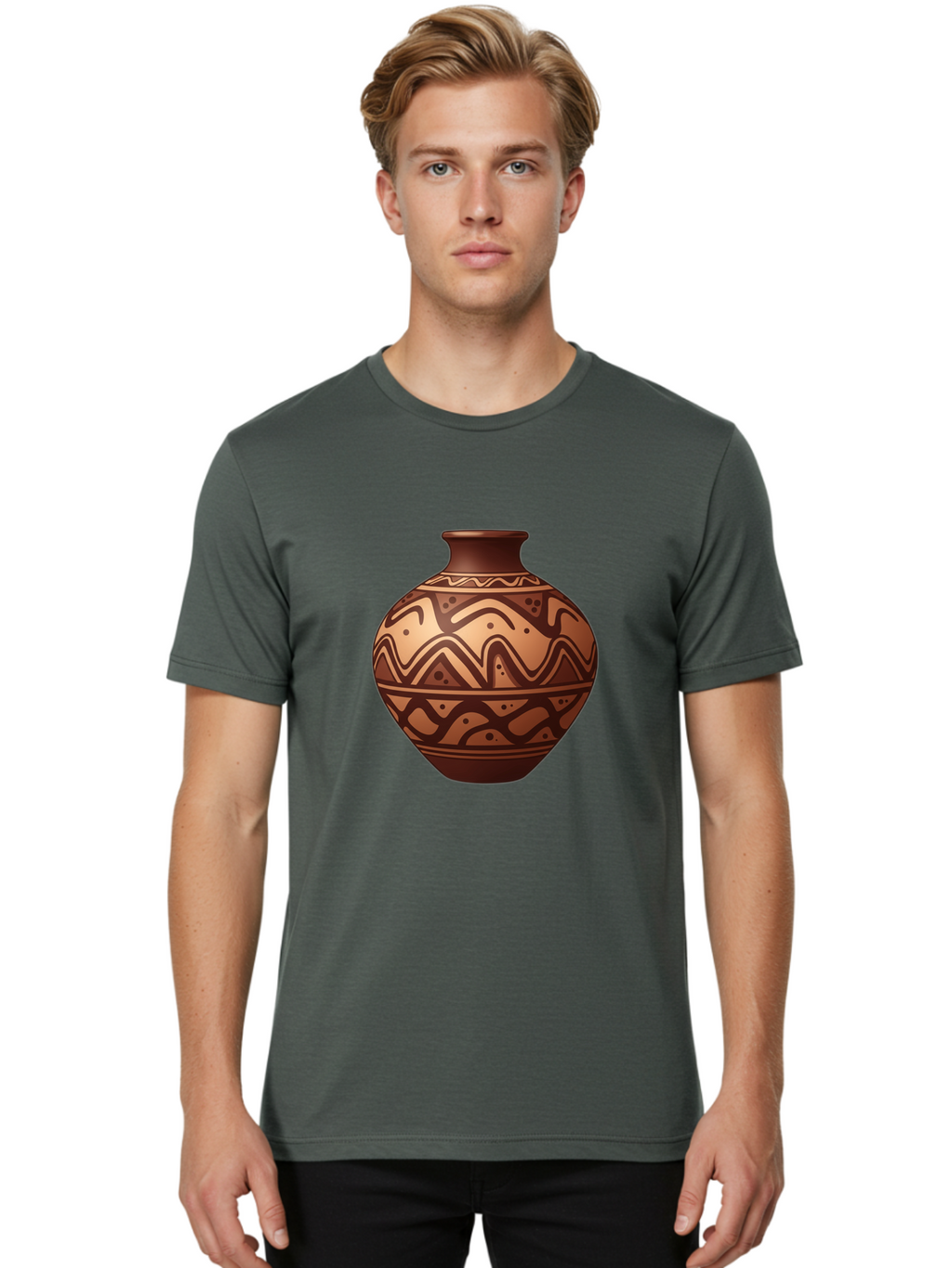 Terracotta-Pot Men'S Graphic Tee, 100% Cotton, Comfortable Casual Summer Wear, Machine Washable, Vintage Camera, Old Camera, Antique Camera, Black Camera, Classic Photography, Photography Equipment, Nostalgic Device, Film Camera, Camera Art Ban734