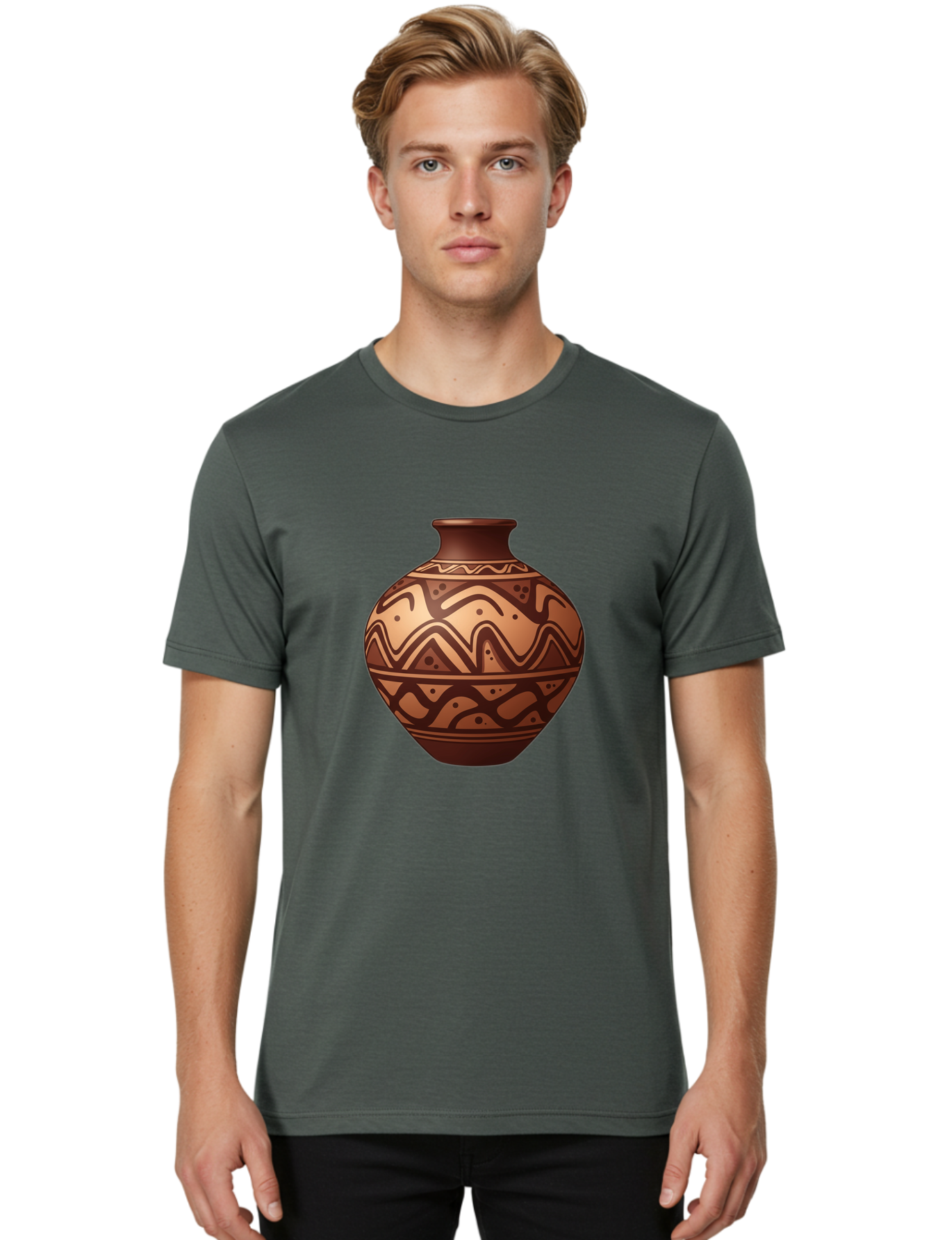 Terracotta-Pot Men'S Graphic Tee, 100% Cotton, Comfortable Casual Summer Wear, Machine Washable, Vintage Camera, Old Camera, Antique Camera, Black Camera, Classic Photography, Photography Equipment, Nostalgic Device, Film Camera, Camera Art Ban734