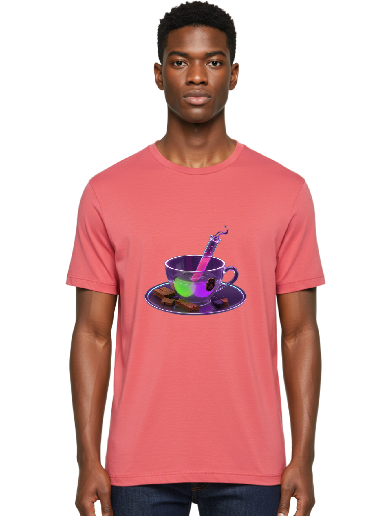 Test-Tube-Tea Men'S Graphic Tee, 100% Cotton, Comfortable Casual Summer Wear, Machine Washable, Vintage Camera, Old Camera, Antique Camera, Black Camera, Classic Photography, Photography Equipment, Nostalgic Device, Film Camera, Camera Art Ban735