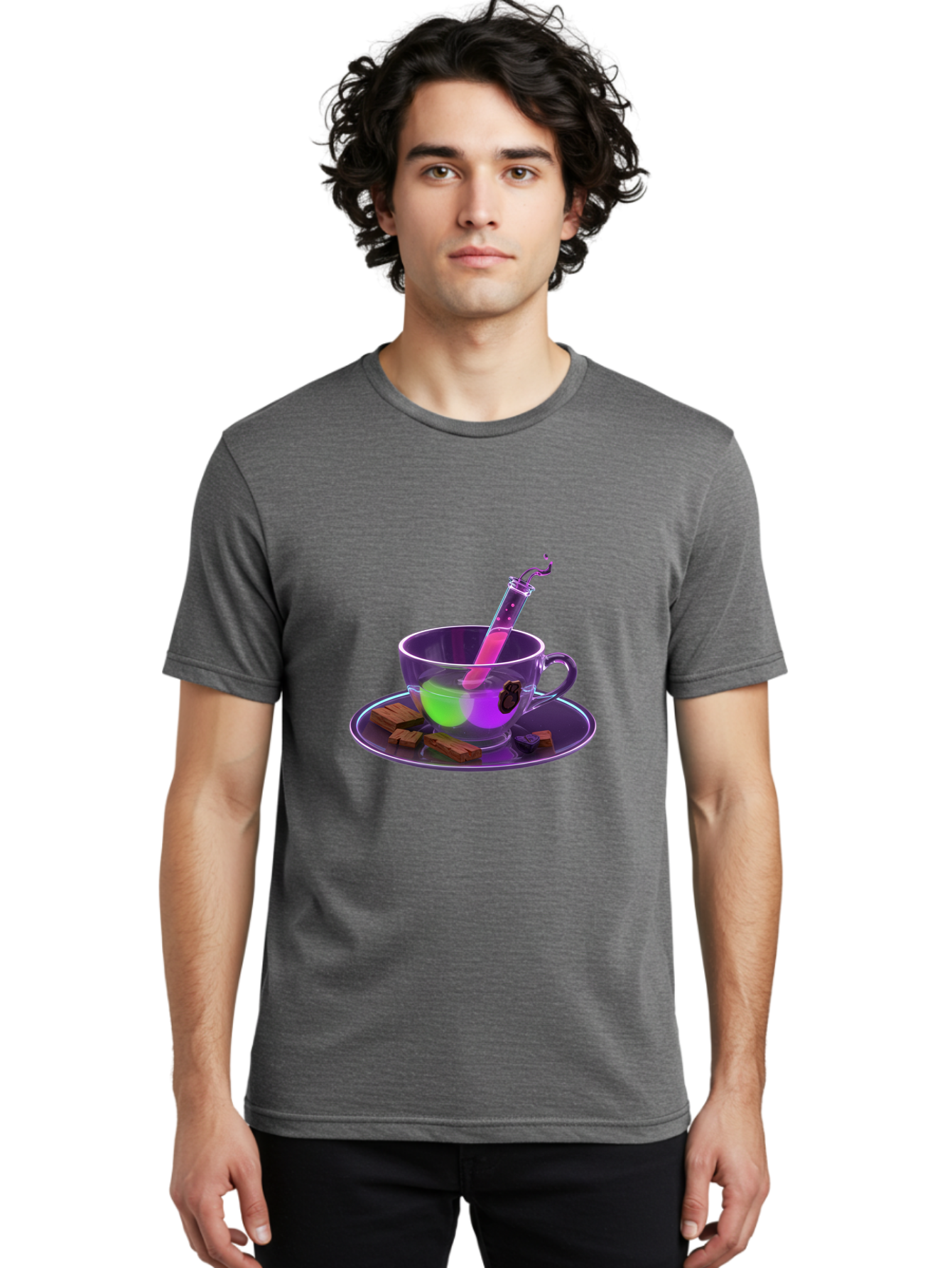 Test-Tube-Tea Men'S Graphic Tee, 100% Cotton, Comfortable Casual Summer Wear, Machine Washable, Vintage Camera, Old Camera, Antique Camera, Black Camera, Classic Photography, Photography Equipment, Nostalgic Device, Film Camera, Camera Art Ban735