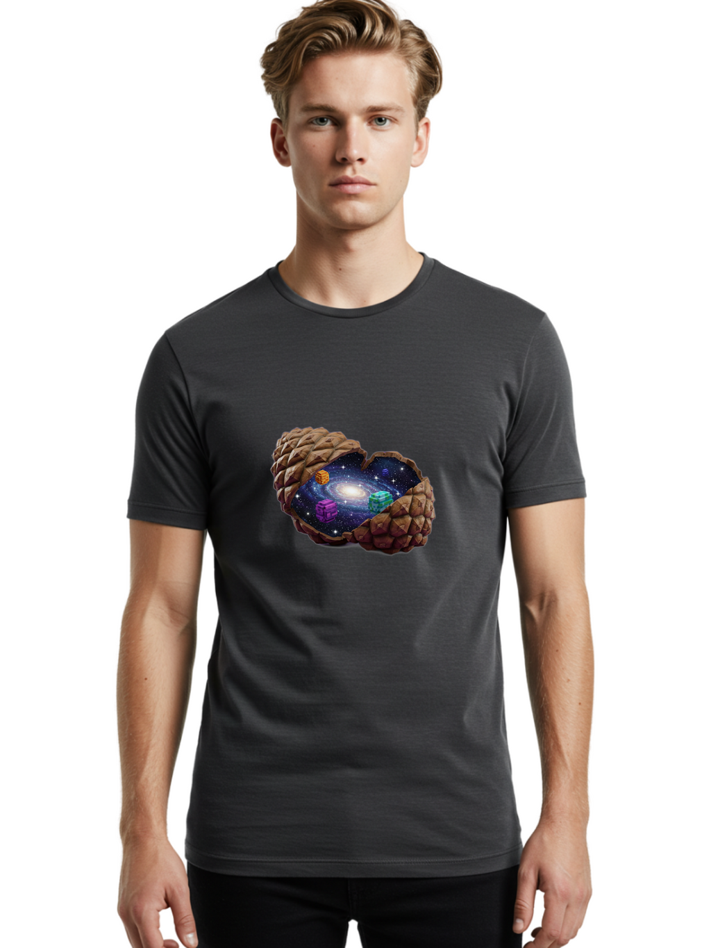 Tetris-Galaxy Men'S Graphic Tee, 100% Cotton, Comfortable Casual Summer Wear, Machine Washable, Vintage Camera, Old Camera, Antique Camera, Black Camera, Classic Photography, Photography Equipment, Nostalgic Device, Film Camera, Camera Art Ban736