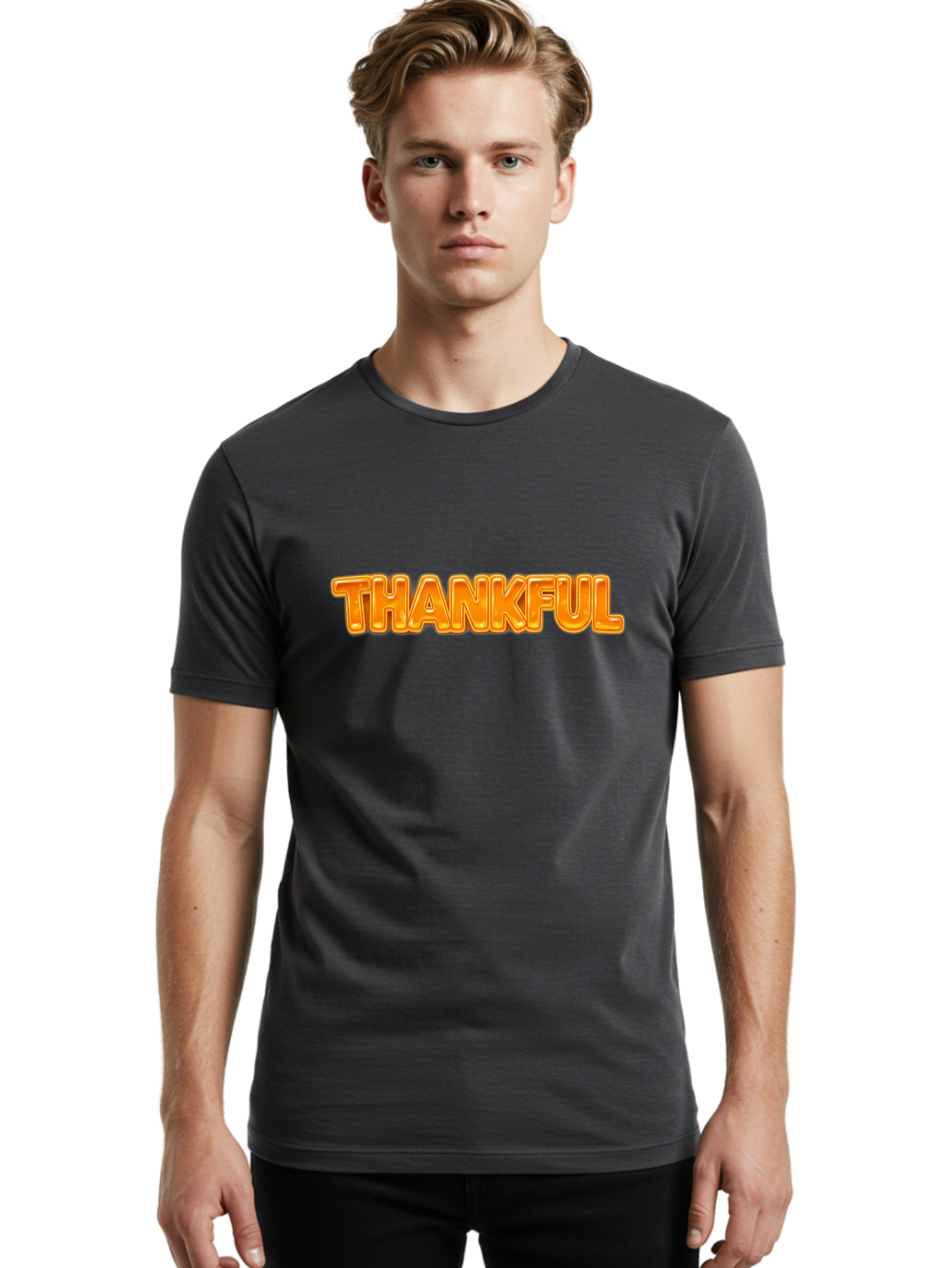 Thankful-3 Men'S Graphic Tee, 100% Cotton, Comfortable Casual Summer Wear, Machine Washable, Vintage Camera, Old Camera, Antique Camera, Black Camera, Classic Photography, Photography Equipment, Nostalgic Device, Film Camera, Camera Art Ban741