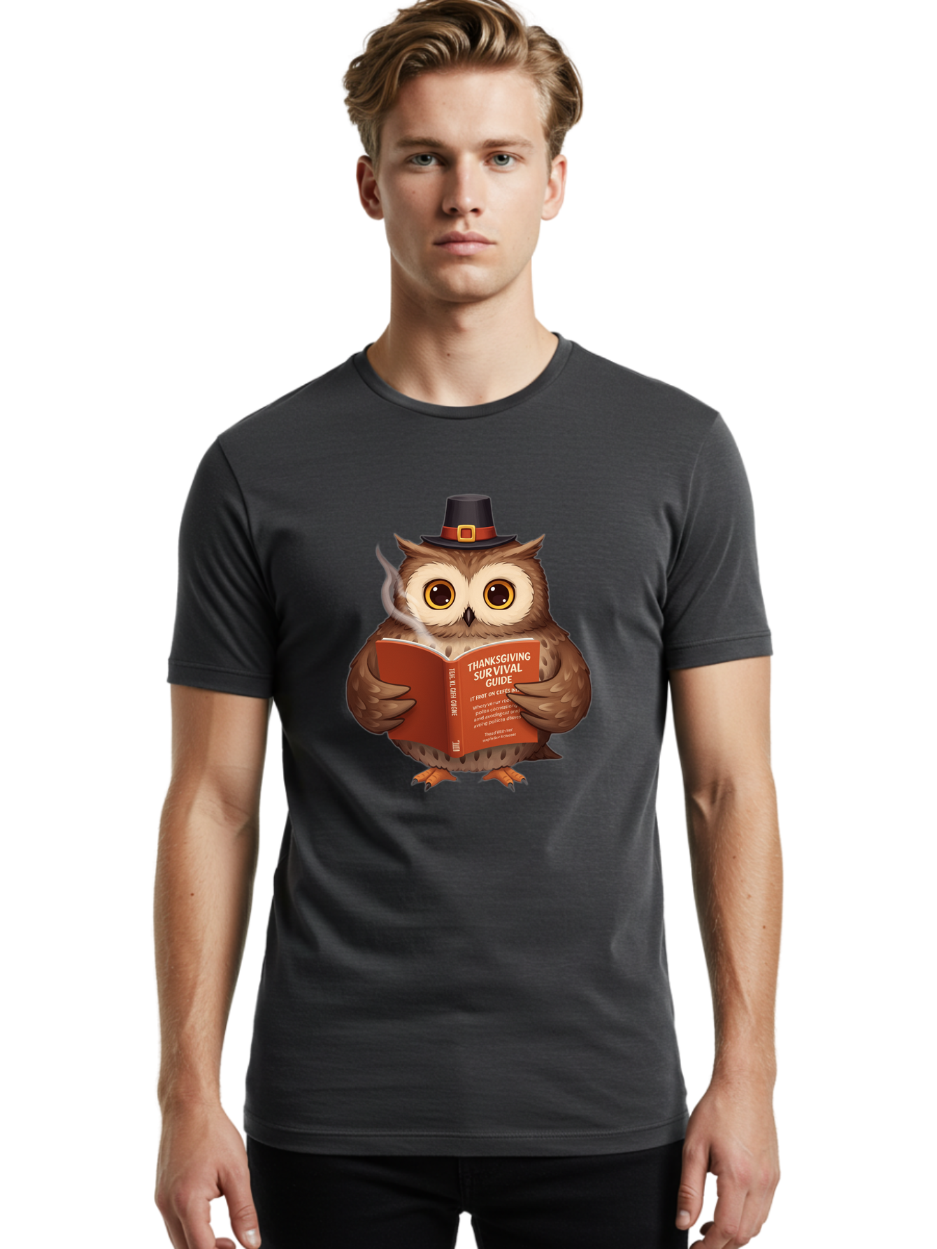 Thanksgiving-Survival-Guide-1 Men'S Graphic Tee, 100% Cotton, Comfortable Casual Summer Wear, Machine Washable, Vintage Camera, Old Camera, Antique Camera, Black Camera, Classic Photography, Photography Equipment, Nostalgic Device, Ban747