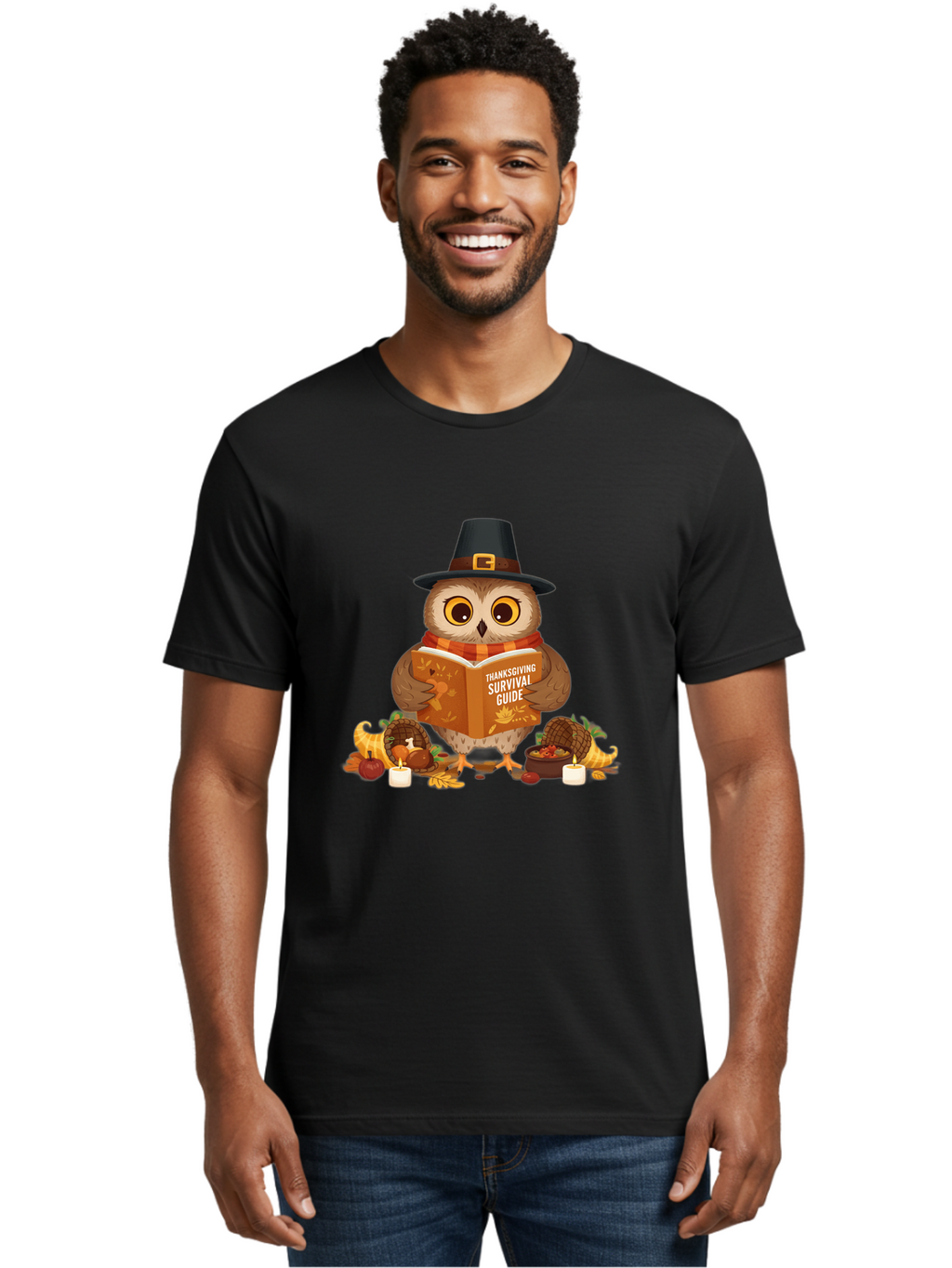 Thanksgiving-Survival-Guide-2 Men'S Graphic Tee, 100% Cotton, Comfortable Casual Summer Wear, Machine Washable, Vintage Camera, Old Camera, Antique Camera, Black Camera, Classic Photography, Photography Equipment, Nostalgic Device, Ban748