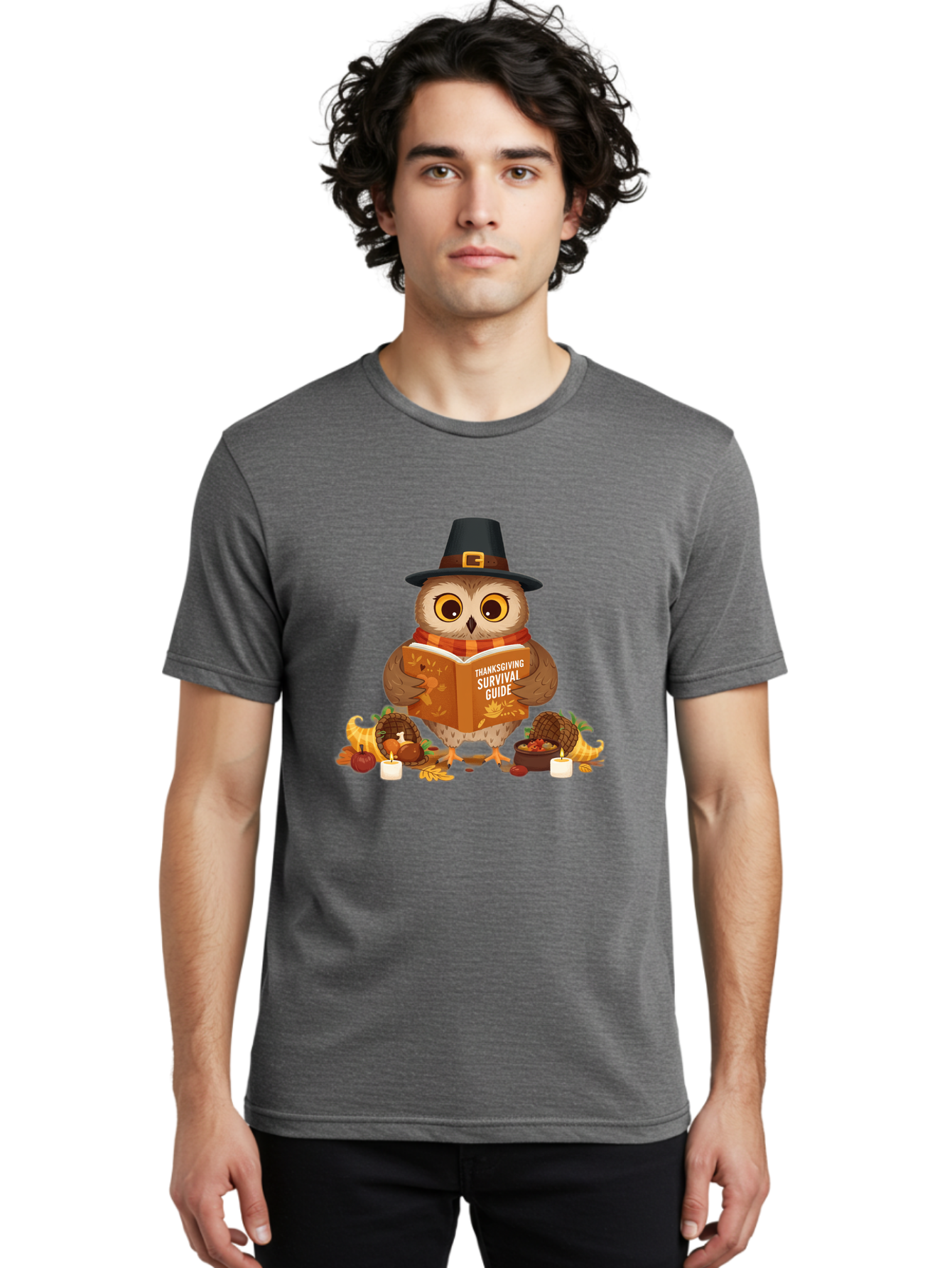 Thanksgiving-Survival-Guide-2 Men'S Graphic Tee, 100% Cotton, Comfortable Casual Summer Wear, Machine Washable, Vintage Camera, Old Camera, Antique Camera, Black Camera, Classic Photography, Photography Equipment, Nostalgic Device, Ban748