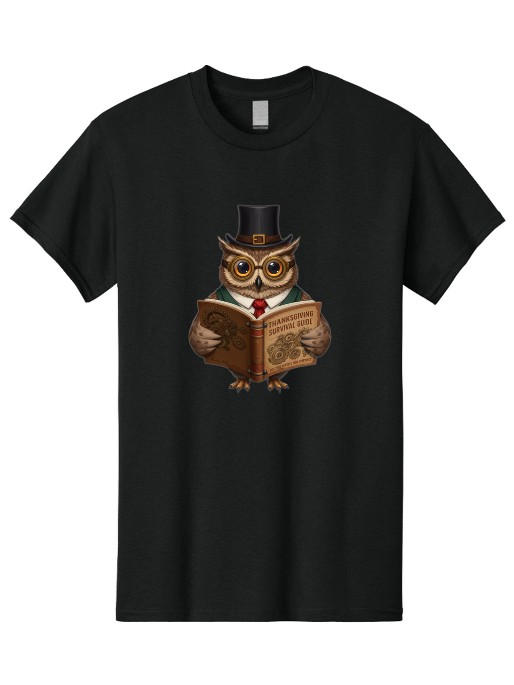 Thanksgiving-Survival-Guide-3 Men'S Graphic Tee, 100% Cotton, Comfortable Casual Summer Wear, Machine Washable, Vintage Camera, Old Camera, Antique Camera, Black Camera, Classic Photography, Photography Equipment, Nostalgic Device, Ban749