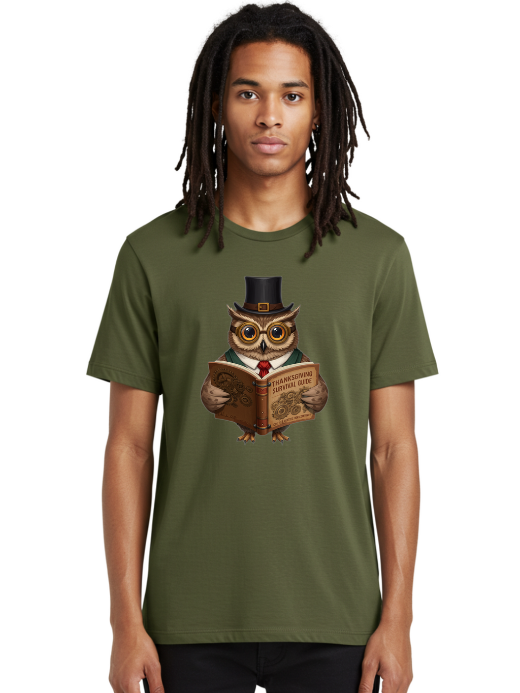 Thanksgiving-Survival-Guide-3 Men'S Graphic Tee, 100% Cotton, Comfortable Casual Summer Wear, Machine Washable, Vintage Camera, Old Camera, Antique Camera, Black Camera, Classic Photography, Photography Equipment, Nostalgic Device, Ban749