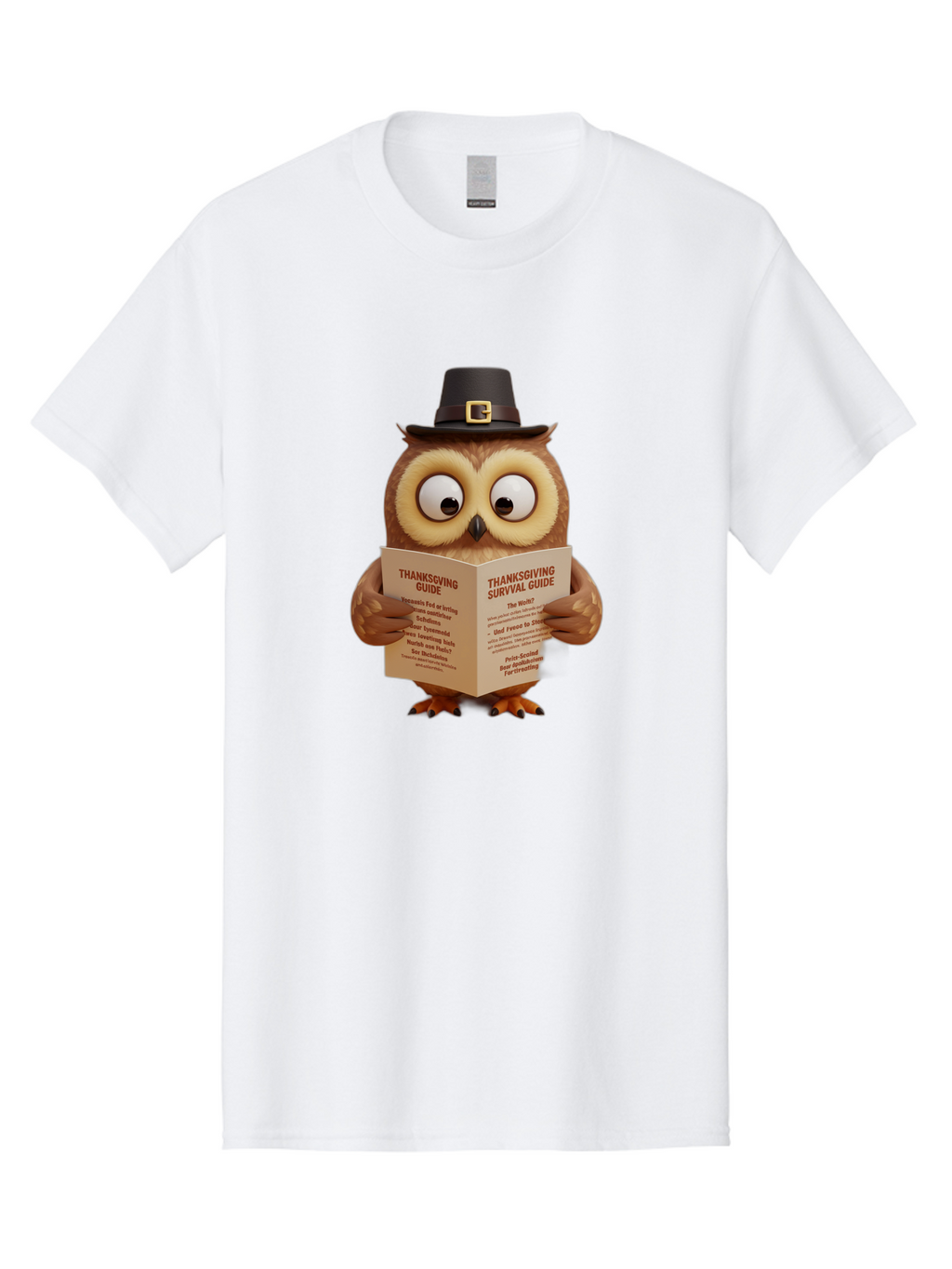 Thanksgiving-Survival-Guide-Owl-1 Men'S Graphic Tee, 100% Cotton, Comfortable Casual Summer Wear, Machine Washable, Vintage Camera, Old Camera, Antique Camera, Black Camera, Classic Photography, Photography Equipment, Nostalgic Device, Ban750