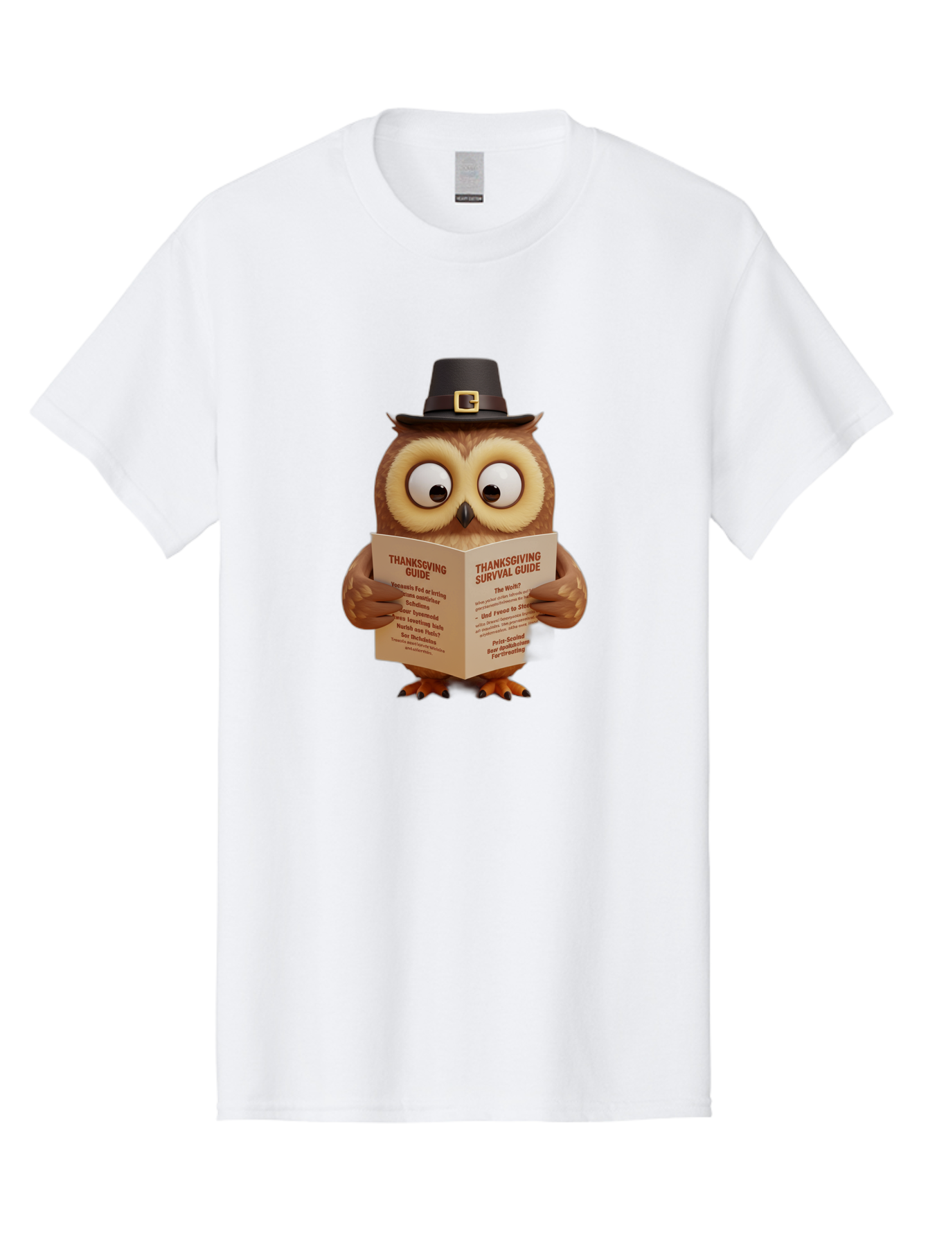 Thanksgiving-Survival-Guide-Owl-1 Men'S Graphic Tee, 100% Cotton, Comfortable Casual Summer Wear, Machine Washable, Vintage Camera, Old Camera, Antique Camera, Black Camera, Classic Photography, Photography Equipment, Nostalgic Device, Ban750
