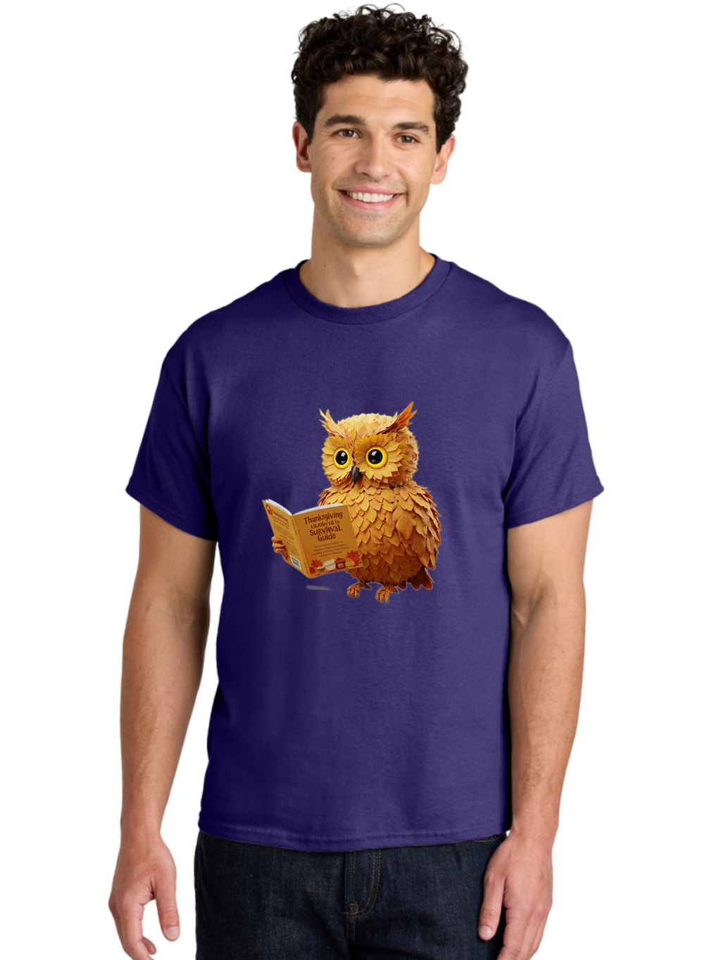 Thanksgiving-Survival-Guide-Owl-2 Men'S Graphic Tee, 100% Cotton, Comfortable Casual Summer Wear, Machine Washable, Vintage Camera, Old Camera, Antique Camera, Black Camera, Classic Photography, Photography Equipment, Nostalgic Device, Ban751