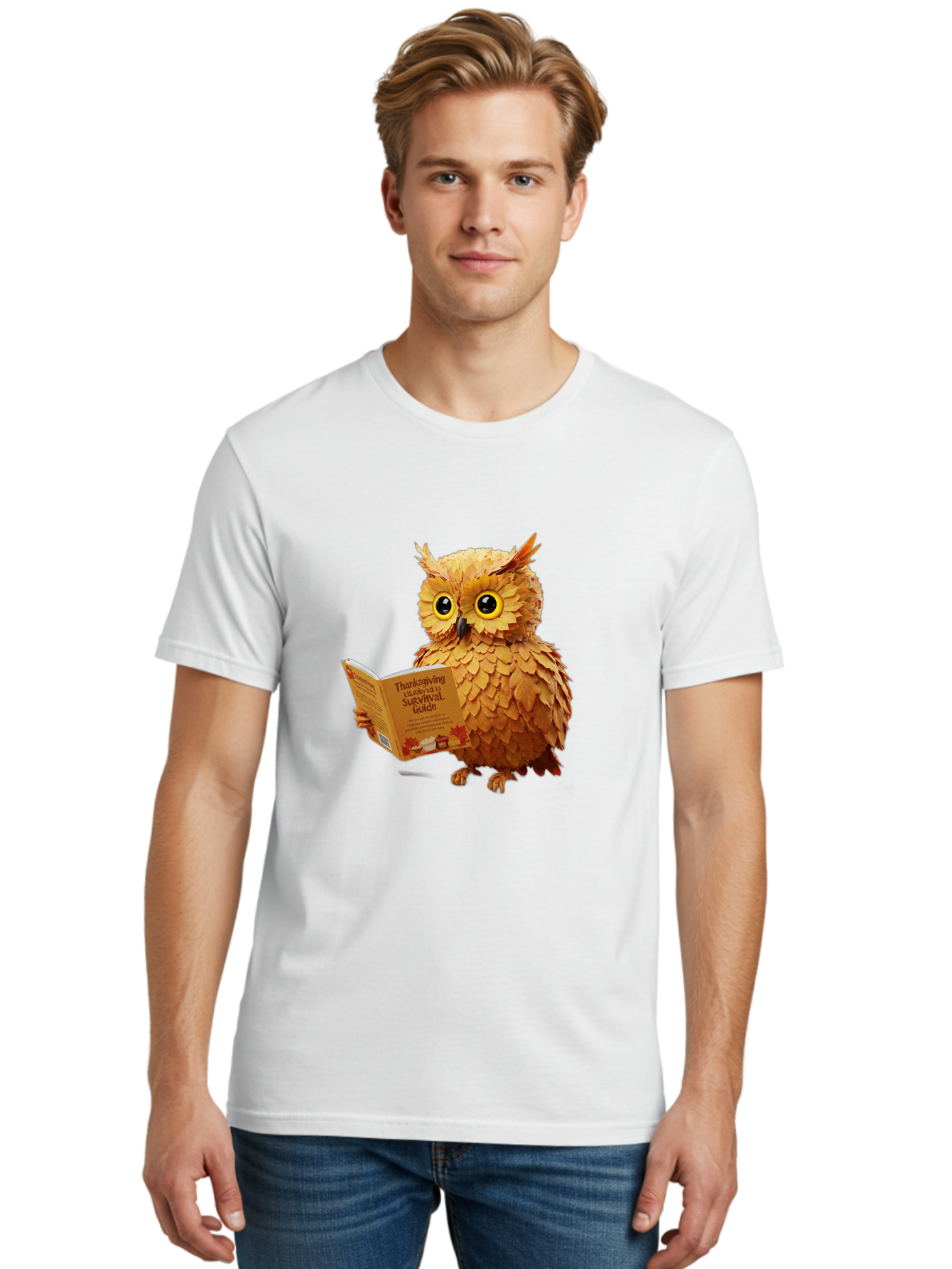 Thanksgiving-Survival-Guide-Owl-2 Men'S Graphic Tee, 100% Cotton, Comfortable Casual Summer Wear, Machine Washable, Vintage Camera, Old Camera, Antique Camera, Black Camera, Classic Photography, Photography Equipment, Nostalgic Device, Ban751