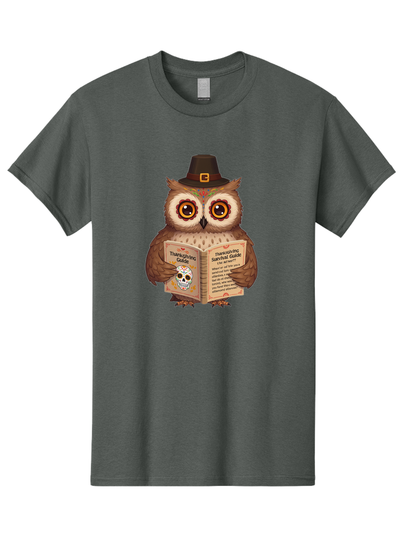 Thanksgiving-Survival-Guide-Owl-3 Men'S Graphic Tee, 100% Cotton, Comfortable Casual Summer Wear, Machine Washable, Vintage Camera, Old Camera, Antique Camera, Black Camera, Classic Photography, Photography Equipment, Nostalgic Device, Ban752
