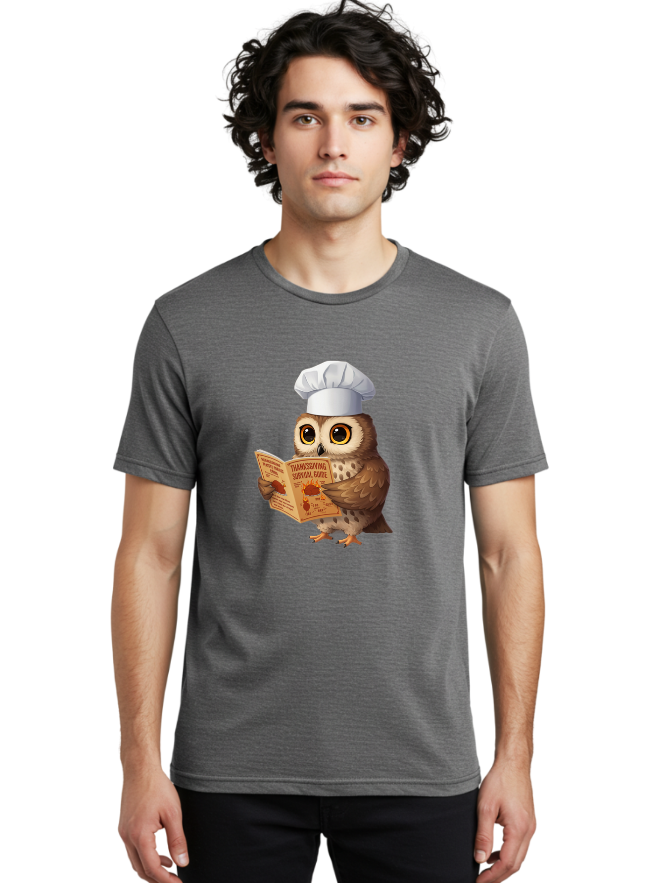 Thanksgiving-Survival-Guide-Owl-4 Men'S Graphic Tee, 100% Cotton, Comfortable Casual Summer Wear, Machine Washable, Vintage Camera, Old Camera, Antique Camera, Black Camera, Classic Photography, Photography Equipment, Nostalgic Device, Ban753