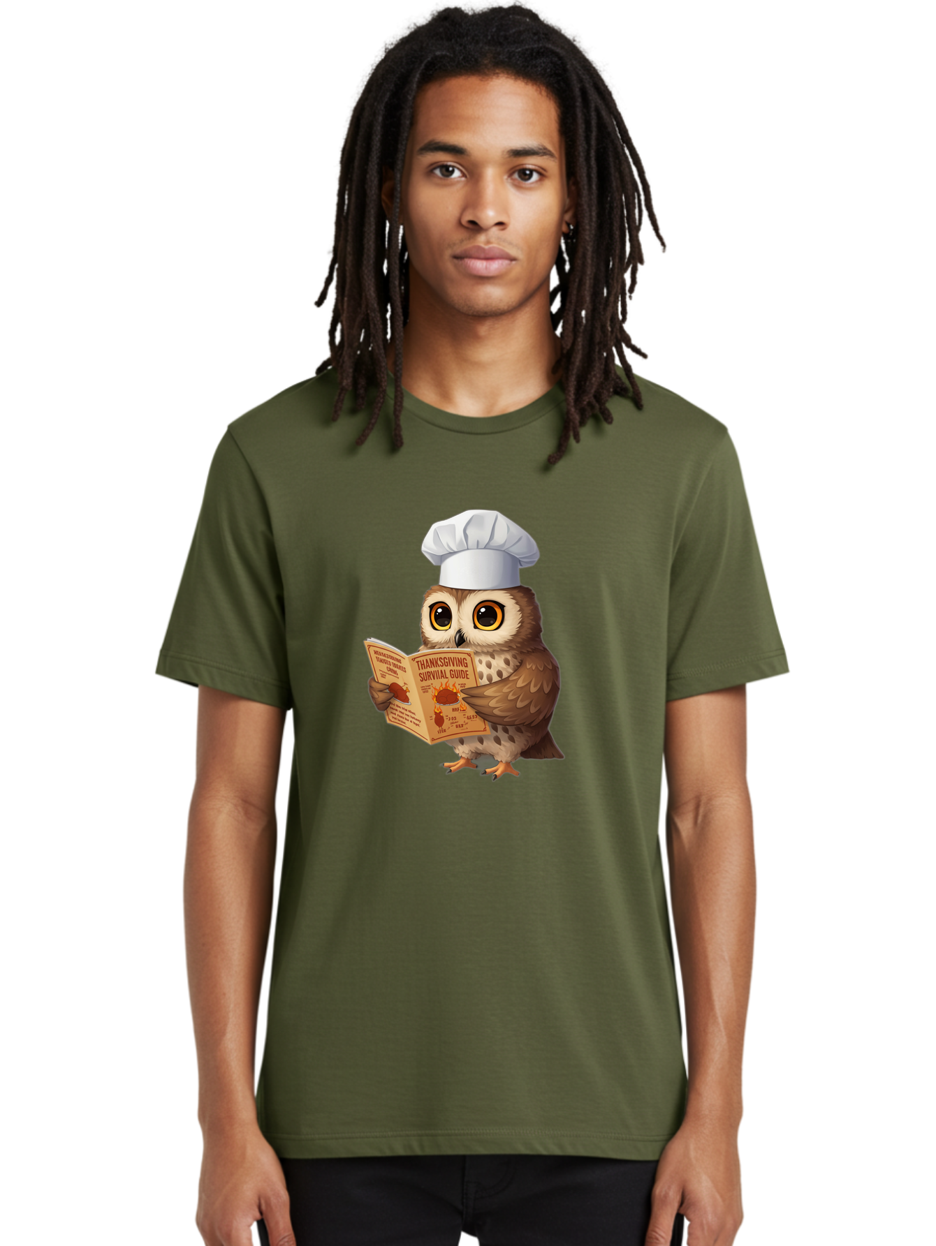 Thanksgiving-Survival-Guide-Owl-4 Men'S Graphic Tee, 100% Cotton, Comfortable Casual Summer Wear, Machine Washable, Vintage Camera, Old Camera, Antique Camera, Black Camera, Classic Photography, Photography Equipment, Nostalgic Device, Ban753