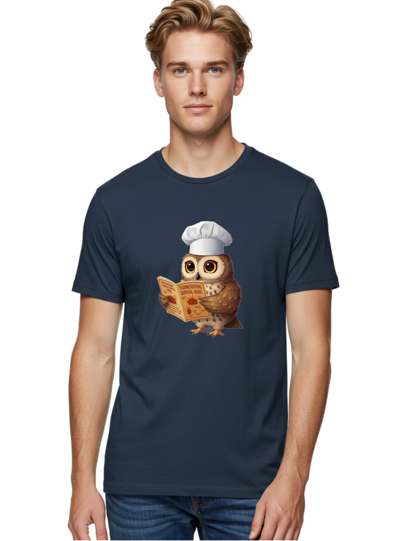 Thanksgiving-Survival-Guide-Owl-4 Men'S Graphic Tee, 100% Cotton, Comfortable Casual Summer Wear, Machine Washable, Vintage Camera, Old Camera, Antique Camera, Black Camera, Classic Photography, Photography Equipment, Nostalgic Device, Ban753