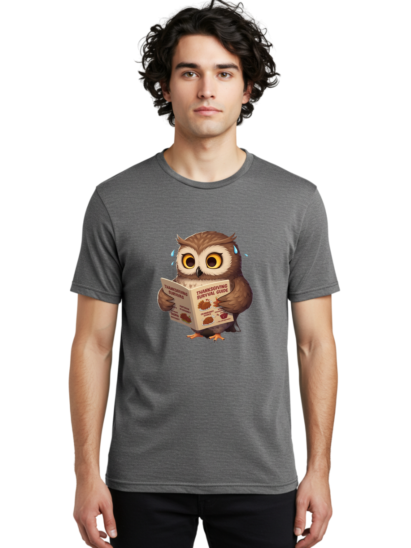 Thanksgiving-Survival-Guide-Owl Men'S Graphic Tee, 100% Cotton, Comfortable Casual Summer Wear, Machine Washable, Vintage Camera, Old Camera, Antique Camera, Black Camera, Classic Photography, Photography Equipment, Nostalgic Device, Ban754
