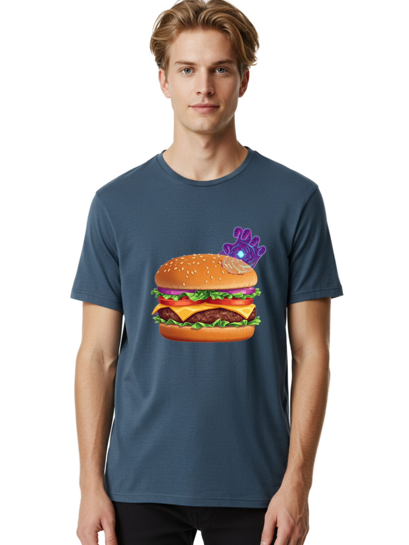Thanos-Burger Men'S Graphic Tee, 100% Cotton, Comfortable Casual Summer Wear, Machine Washable, Vintage Camera, Old Camera, Antique Camera, Black Camera, Classic Photography, Photography Equipment, Nostalgic Device, Film Camera, Camera Art Ban756