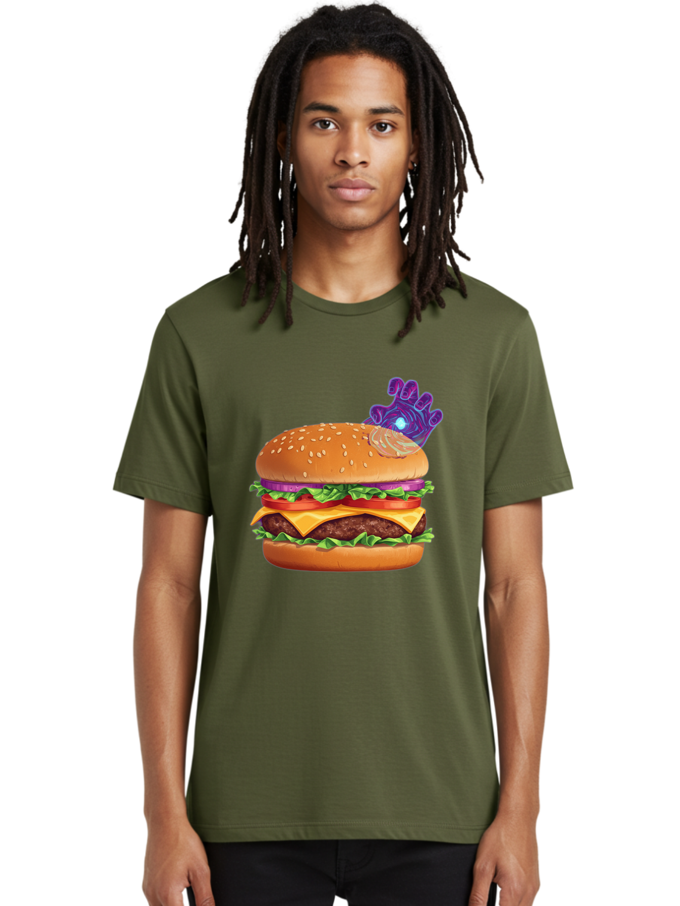 Thanos-Burger Men'S Graphic Tee, 100% Cotton, Comfortable Casual Summer Wear, Machine Washable, Vintage Camera, Old Camera, Antique Camera, Black Camera, Classic Photography, Photography Equipment, Nostalgic Device, Film Camera, Camera Art Ban756