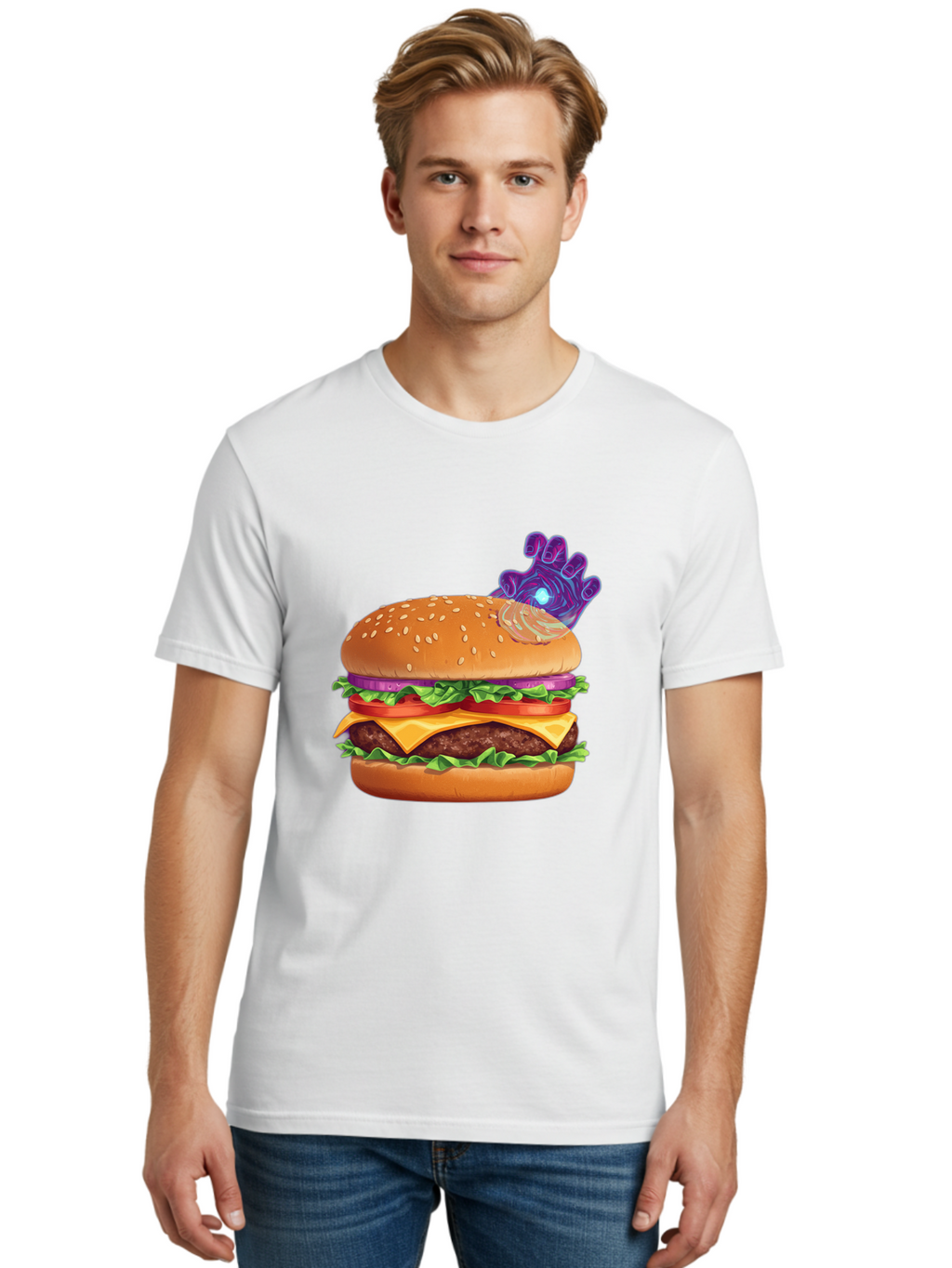 Thanos-Burger Men'S Graphic Tee, 100% Cotton, Comfortable Casual Summer Wear, Machine Washable, Vintage Camera, Old Camera, Antique Camera, Black Camera, Classic Photography, Photography Equipment, Nostalgic Device, Film Camera, Camera Art Ban756