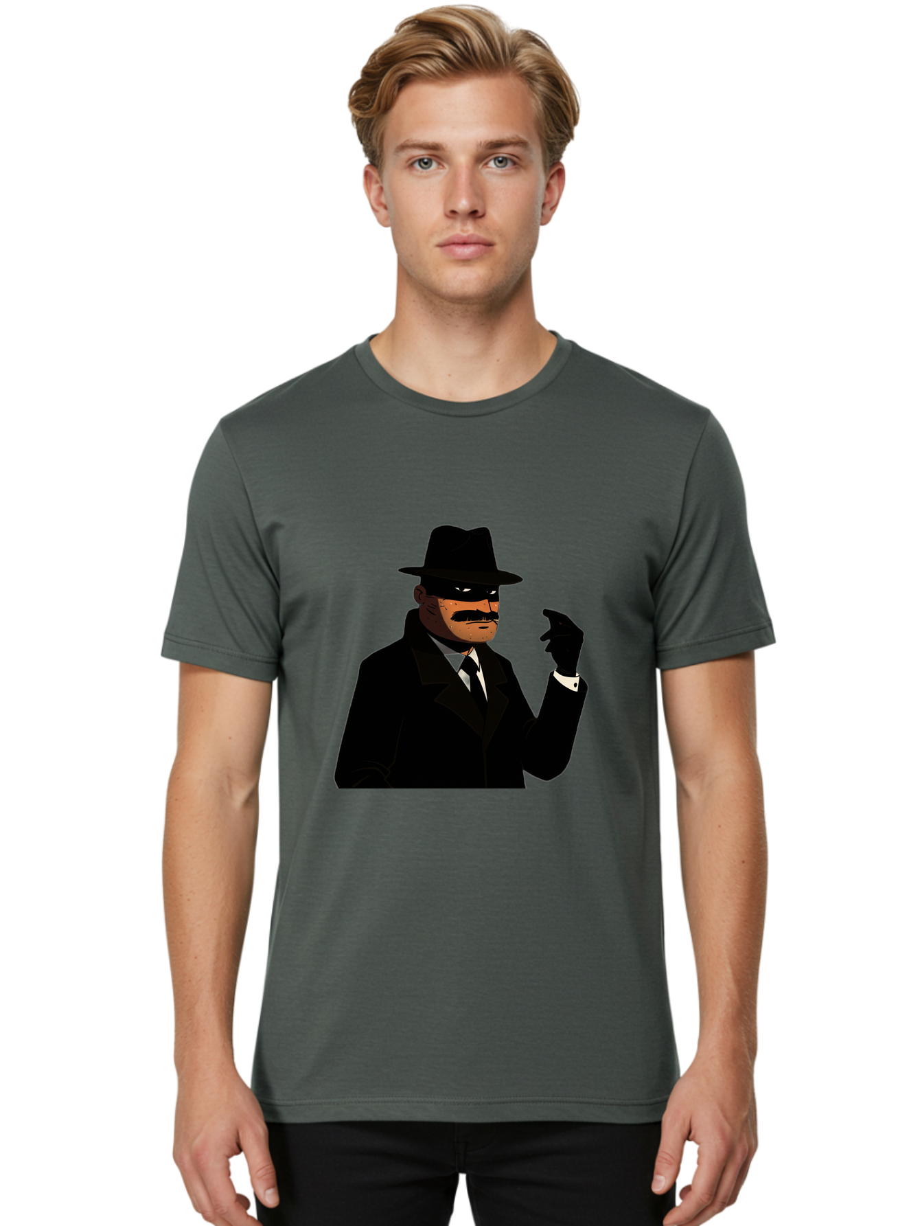 The-Shadow Men'S Graphic Tee, 100% Cotton, Comfortable Casual Summer Wear, Machine Washable, Vintage Camera, Old Camera, Antique Camera, Black Camera, Classic Photography, Photography Equipment, Nostalgic Device, Film Camera, Camera Art Ban757
