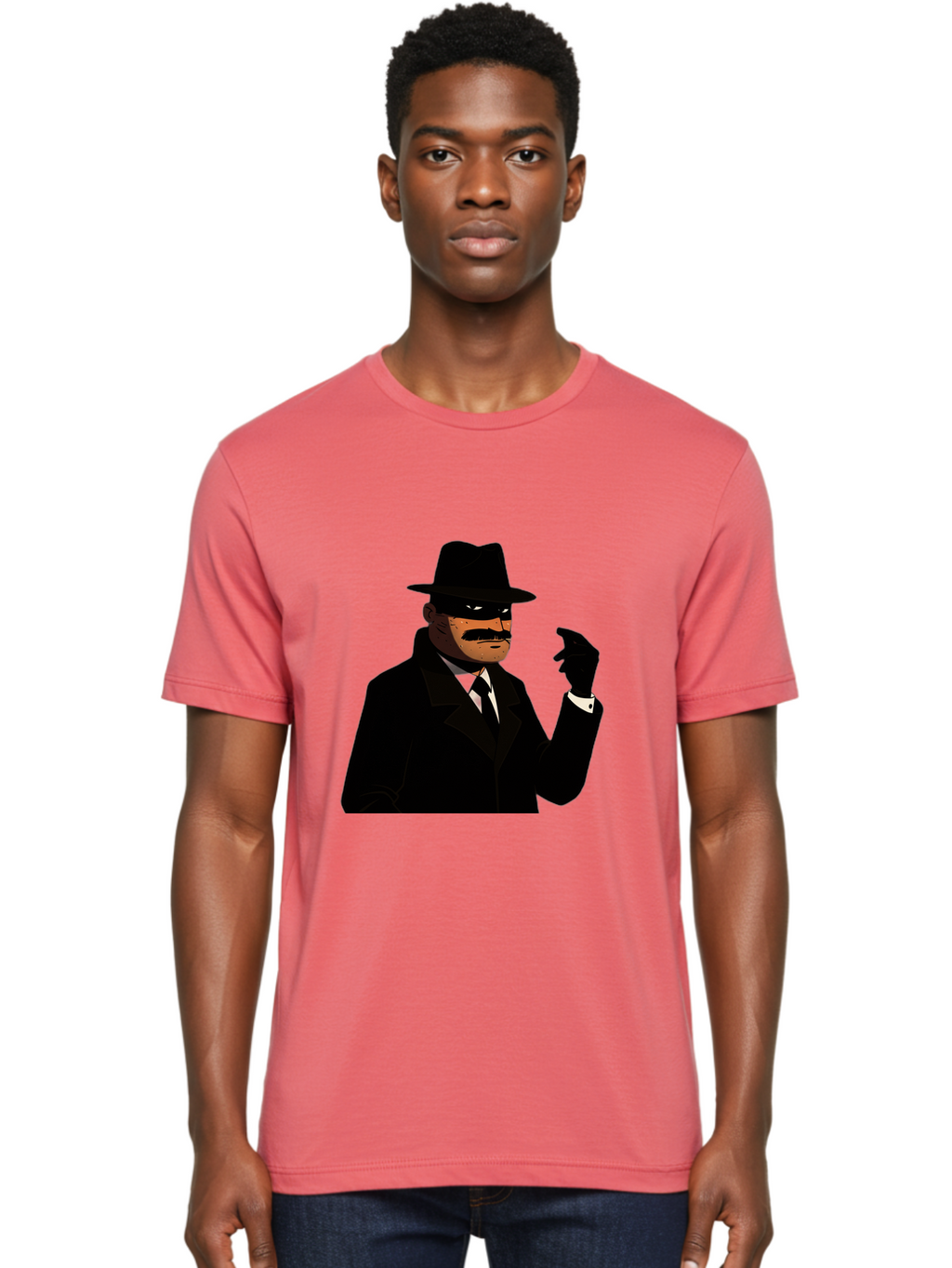 The-Shadow Men'S Graphic Tee, 100% Cotton, Comfortable Casual Summer Wear, Machine Washable, Vintage Camera, Old Camera, Antique Camera, Black Camera, Classic Photography, Photography Equipment, Nostalgic Device, Film Camera, Camera Art Ban757