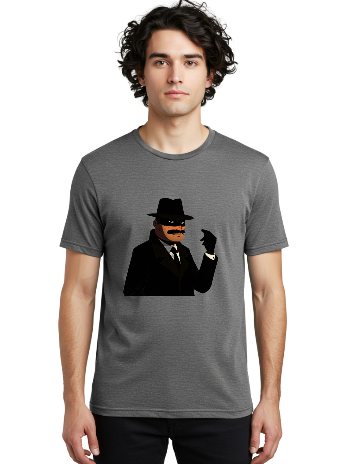 The-Shadow Men'S Graphic Tee, 100% Cotton, Comfortable Casual Summer Wear, Machine Washable, Vintage Camera, Old Camera, Antique Camera, Black Camera, Classic Photography, Photography Equipment, Nostalgic Device, Film Camera, Camera Art Ban757