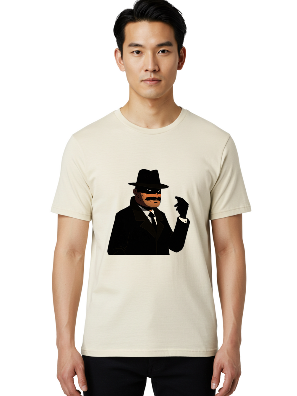 The-Shadow Men'S Graphic Tee, 100% Cotton, Comfortable Casual Summer Wear, Machine Washable, Vintage Camera, Old Camera, Antique Camera, Black Camera, Classic Photography, Photography Equipment, Nostalgic Device, Film Camera, Camera Art Ban757