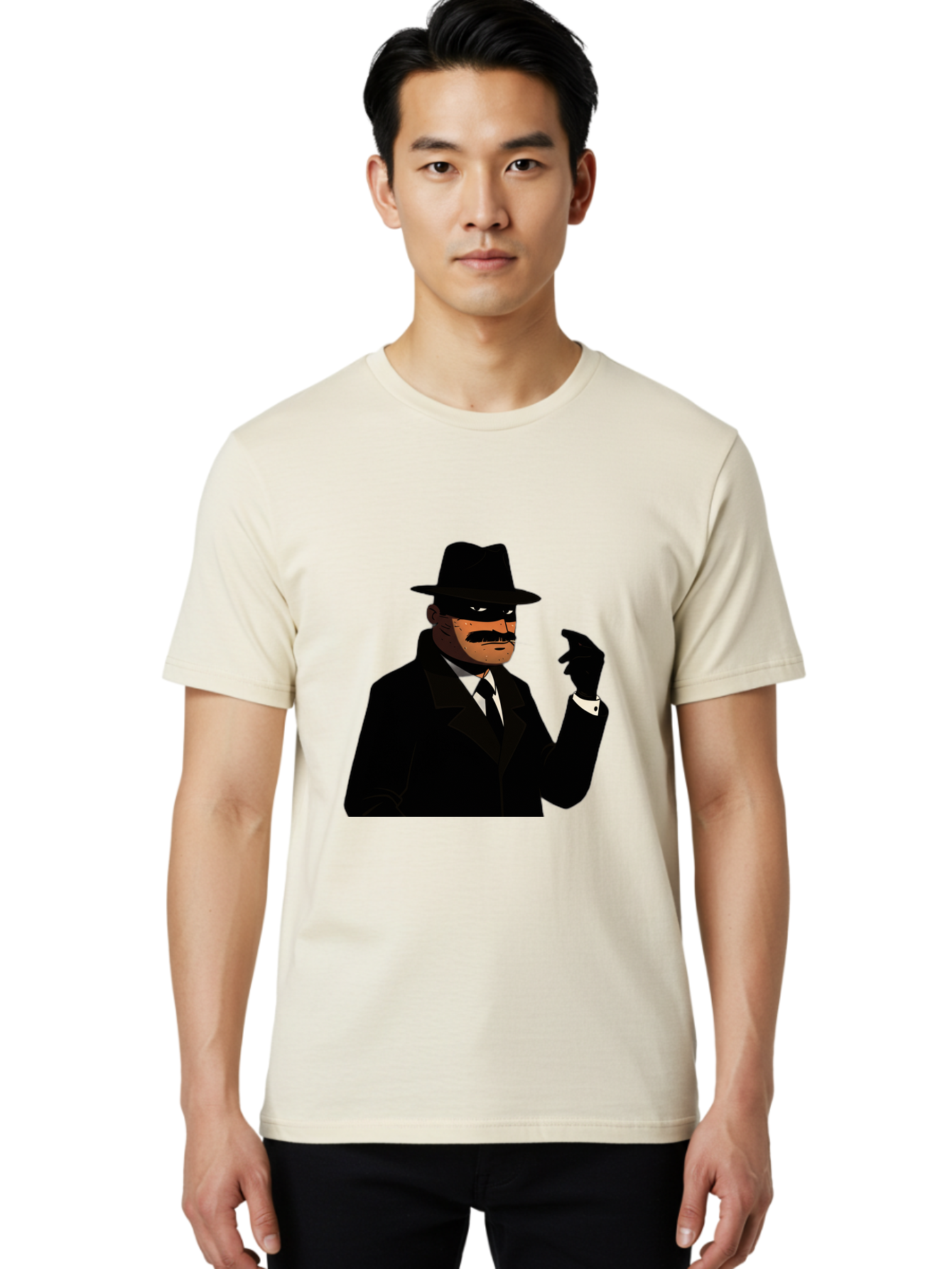 The-Shadow Men'S Graphic Tee, 100% Cotton, Comfortable Casual Summer Wear, Machine Washable, Vintage Camera, Old Camera, Antique Camera, Black Camera, Classic Photography, Photography Equipment, Nostalgic Device, Film Camera, Camera Art Ban757