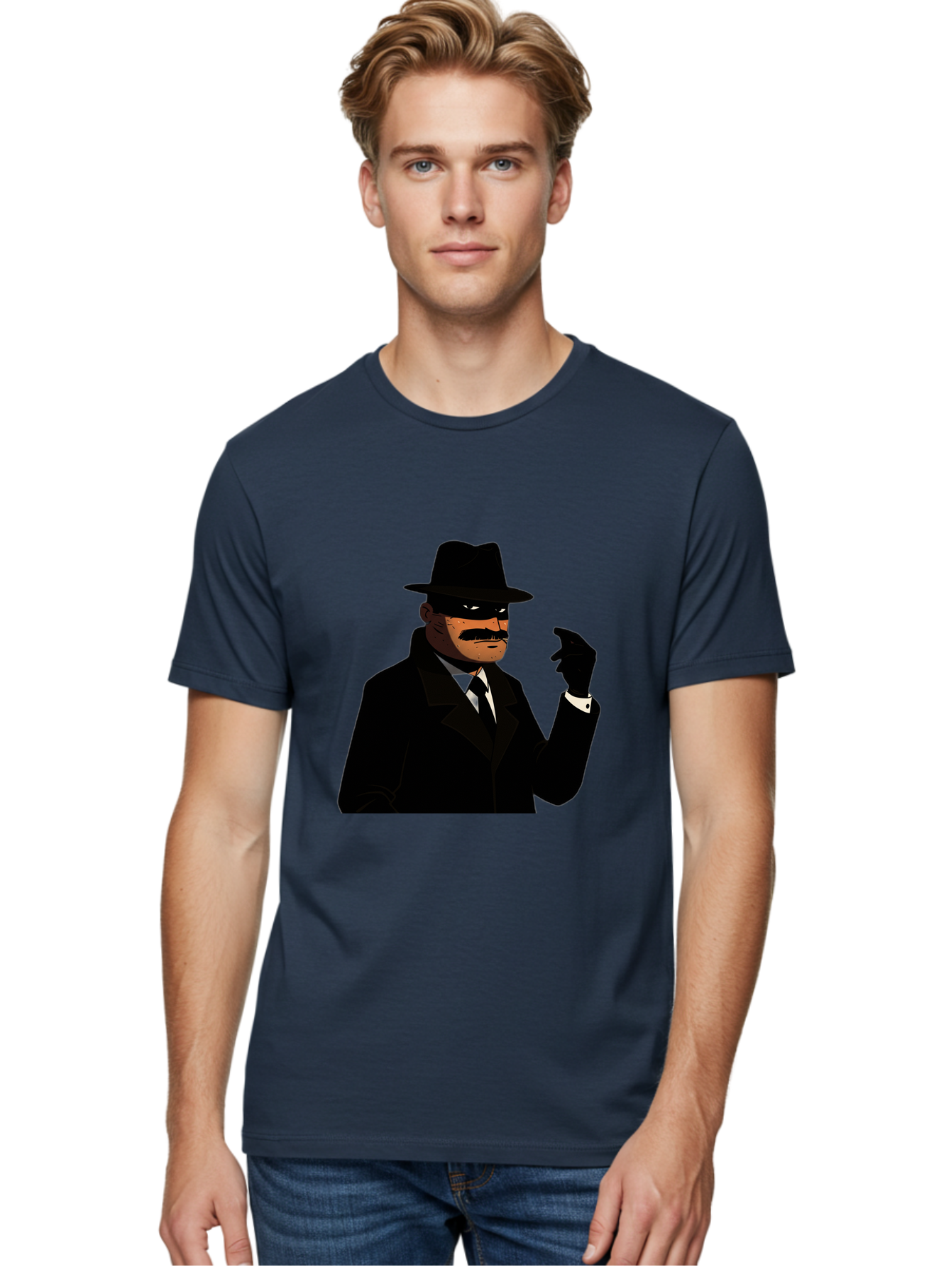 The-Shadow Men'S Graphic Tee, 100% Cotton, Comfortable Casual Summer Wear, Machine Washable, Vintage Camera, Old Camera, Antique Camera, Black Camera, Classic Photography, Photography Equipment, Nostalgic Device, Film Camera, Camera Art Ban757