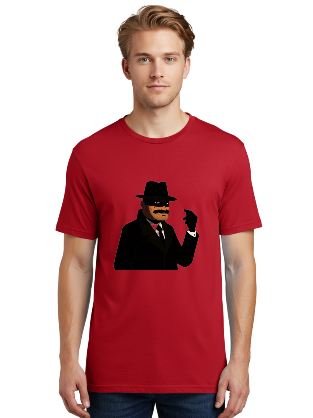The-Shadow Men'S Graphic Tee, 100% Cotton, Comfortable Casual Summer Wear, Machine Washable, Vintage Camera, Old Camera, Antique Camera, Black Camera, Classic Photography, Photography Equipment, Nostalgic Device, Film Camera, Camera Art Ban757