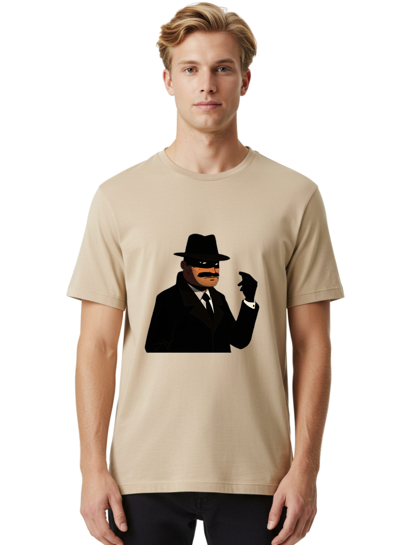 The-Shadow Men'S Graphic Tee, 100% Cotton, Comfortable Casual Summer Wear, Machine Washable, Vintage Camera, Old Camera, Antique Camera, Black Camera, Classic Photography, Photography Equipment, Nostalgic Device, Film Camera, Camera Art Ban757