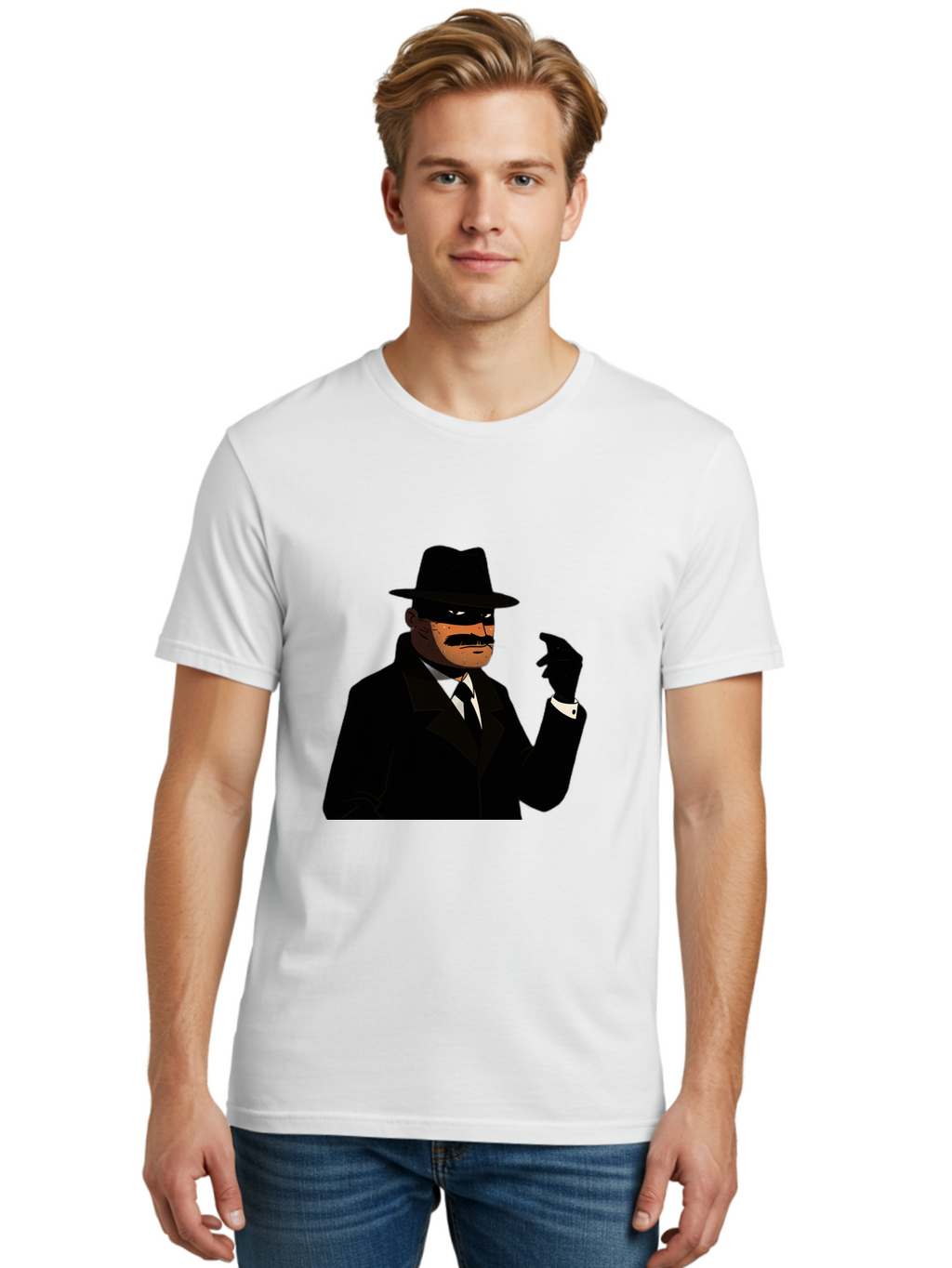 The-Shadow Men'S Graphic Tee, 100% Cotton, Comfortable Casual Summer Wear, Machine Washable, Vintage Camera, Old Camera, Antique Camera, Black Camera, Classic Photography, Photography Equipment, Nostalgic Device, Film Camera, Camera Art Ban757